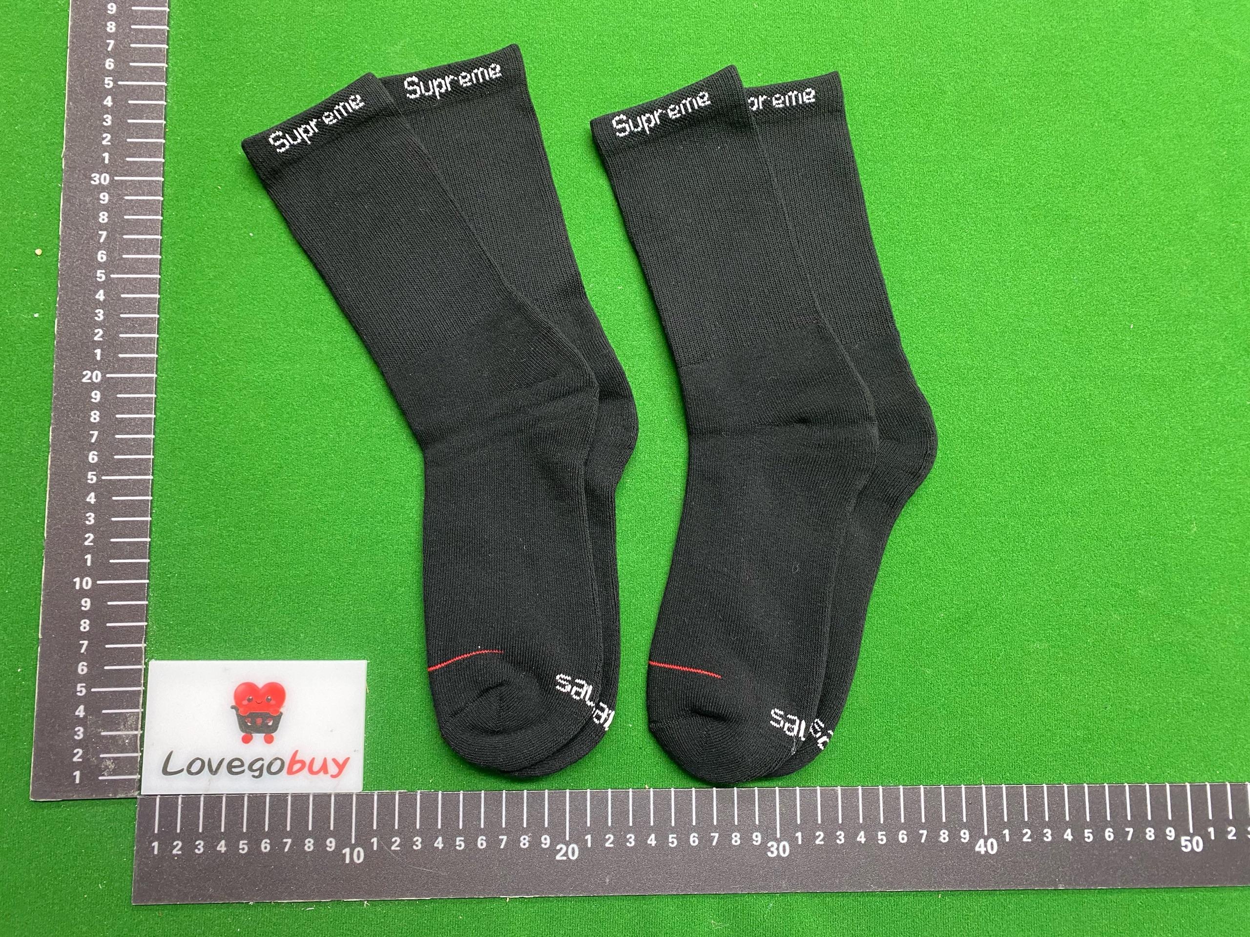Foto QC 6 de Supreme Hanes Crew Socks Cushion White