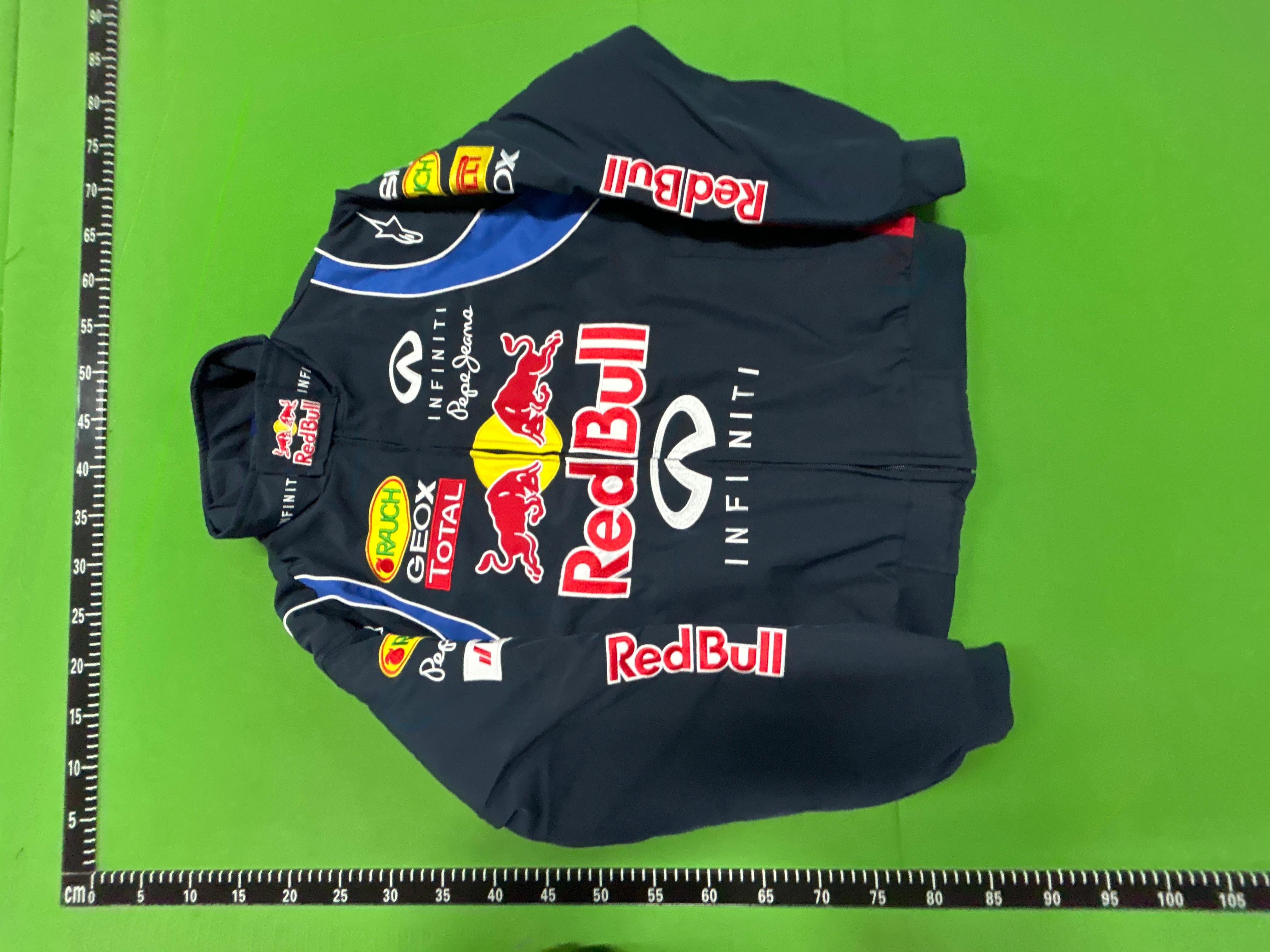 Foto QC 6 de Other Infiniti Red Bull Racing F1 Bomber Jacket Embroidered Padded Navy