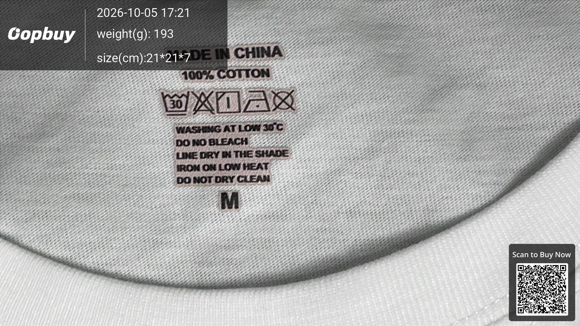 Foto QC 7 de Saint Laurent Signature Logo T-shirt White