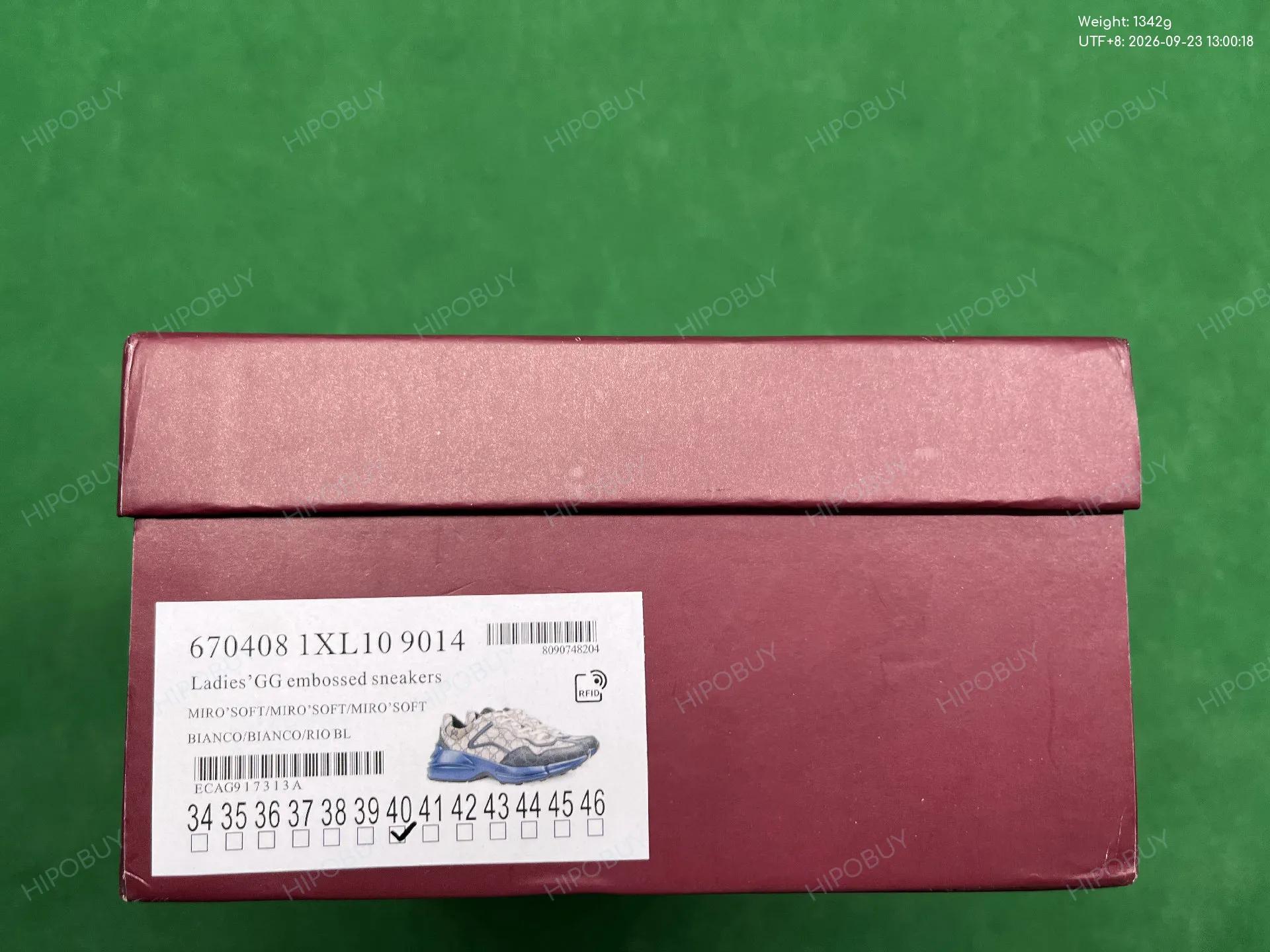 Foto QC 2 de Gucci Rhyton Low GG Supreme London Blue Pink 701332 96GN0 8484