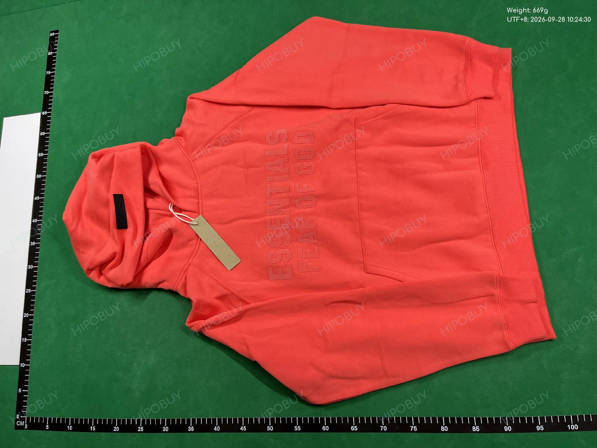 Foto QC 6 de Fear of God Essentials Sweatpants Flocked Logo Orange