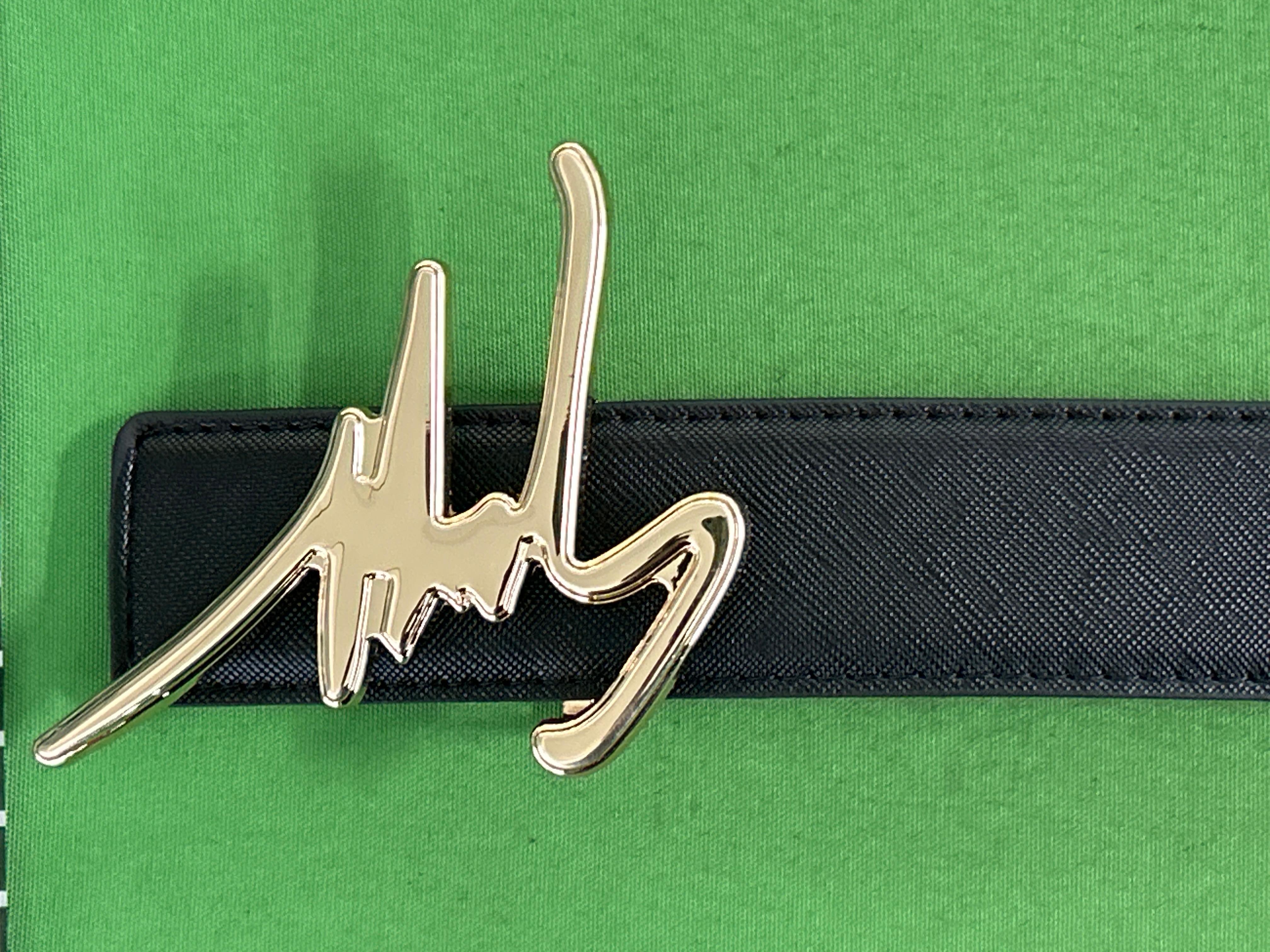 Foto QC 7 de Other Signature Buckle Belt Black