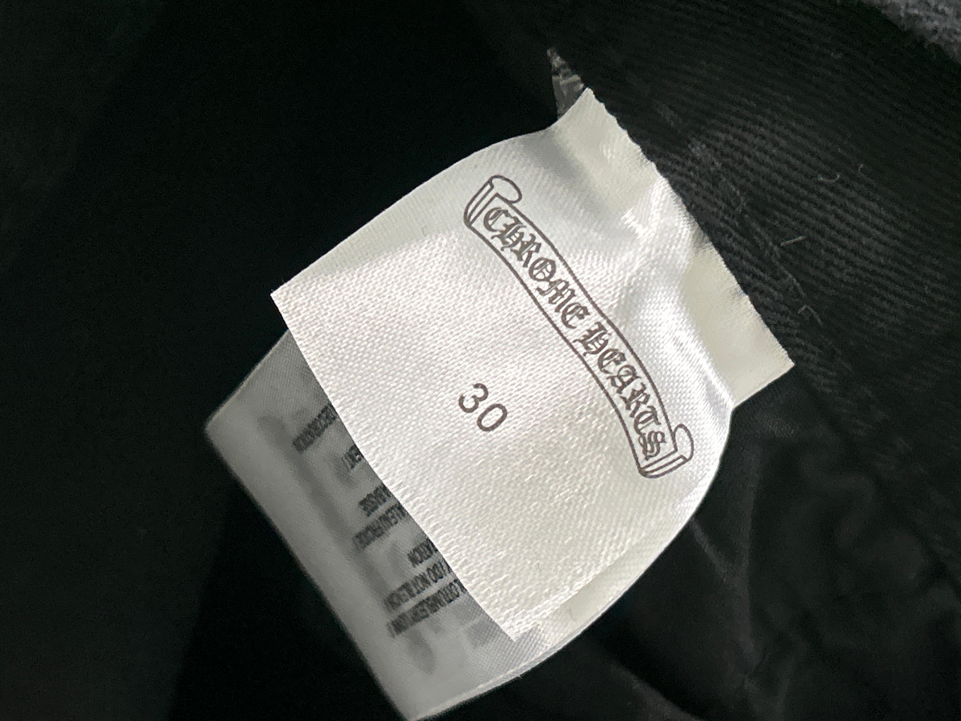 Foto QC 2 de Chrome Hearts Levi's Jeans Straight Leg Multi Cross Patch Black