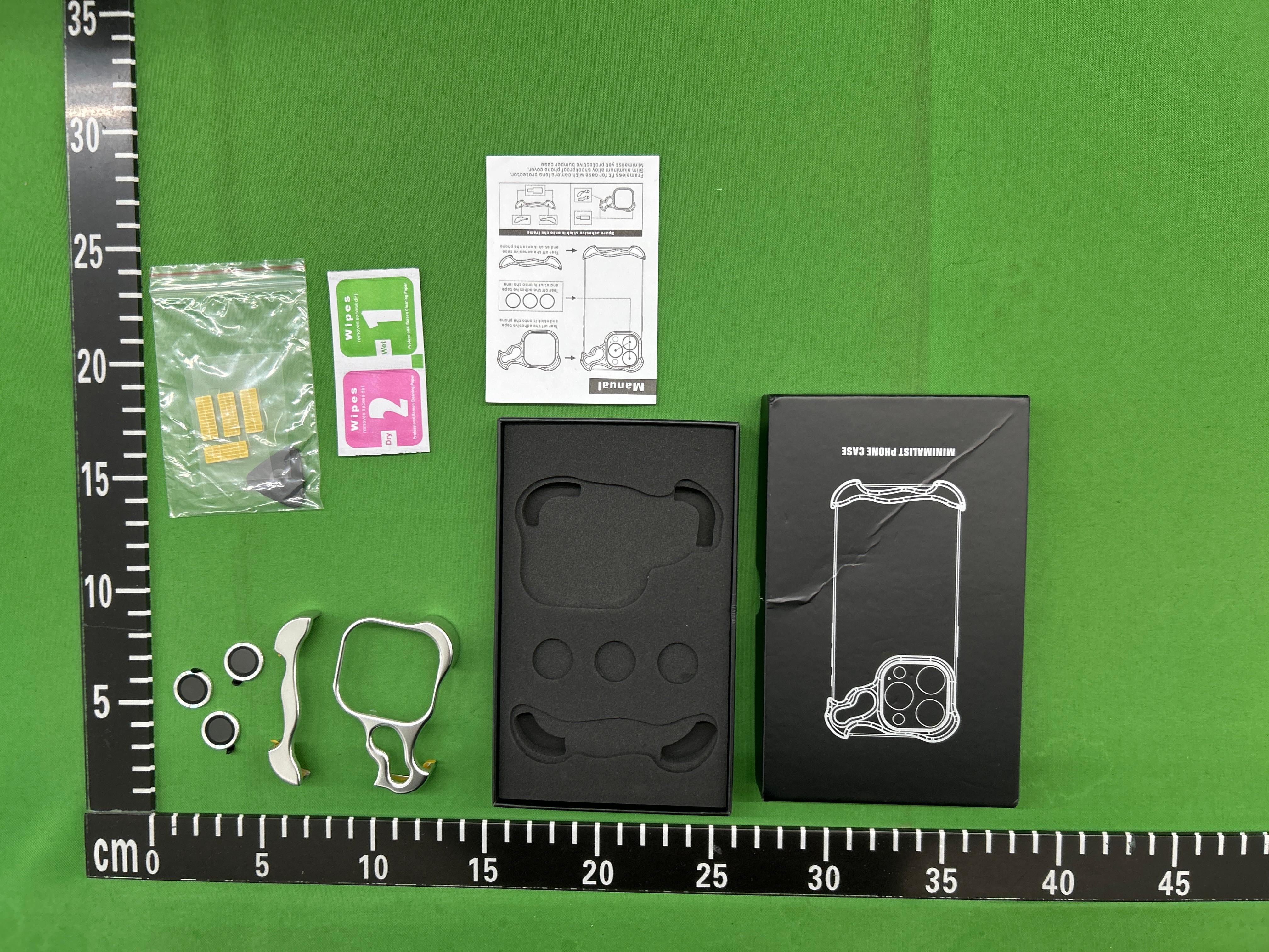 Foto QC 3 de Metal Skeleton Case for iPhone 15 Pro Max Silver