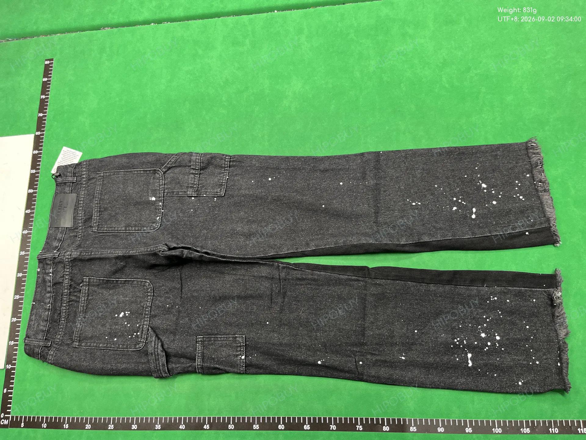 Foto QC 3 de Gallery Dept La Chino Flare Pants Paint Splatter Black