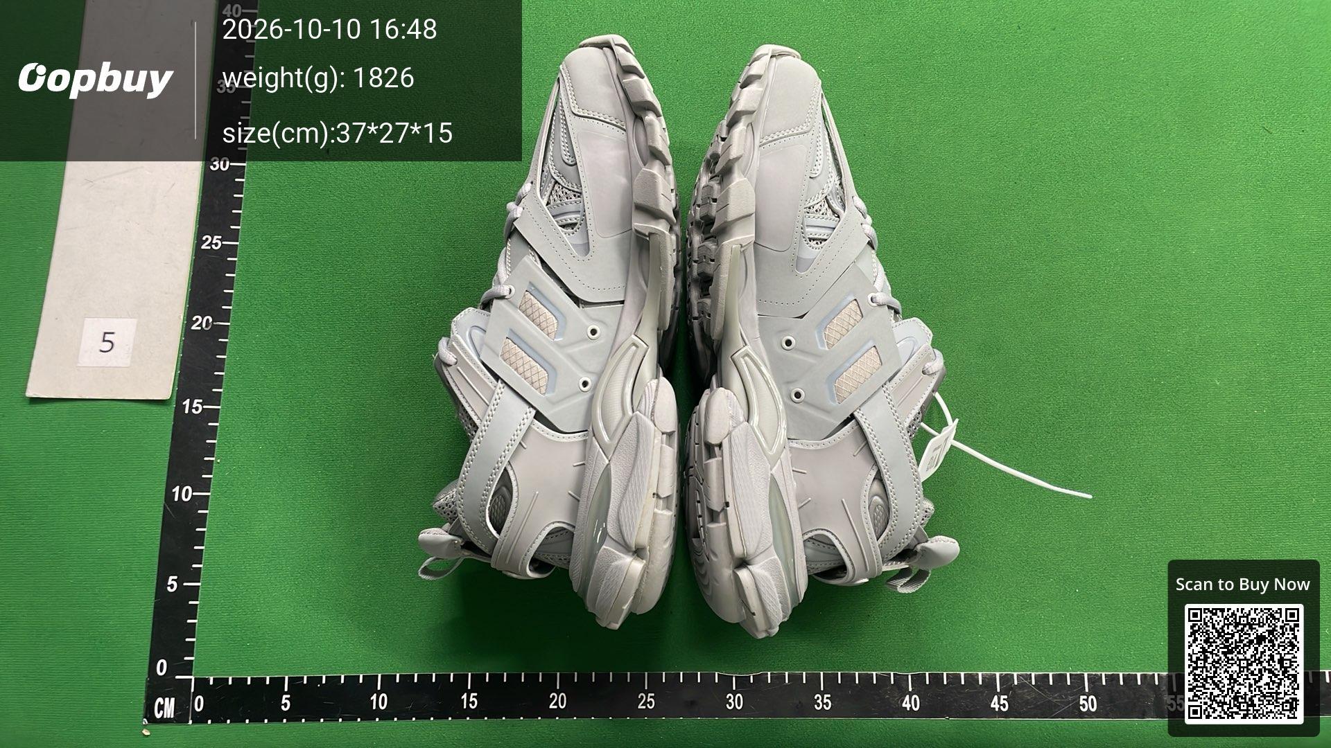 Foto QC 4 de Balenciaga Track Mesh and Nylon Clear Sole Dark Grey 542023 W3FE3 1250