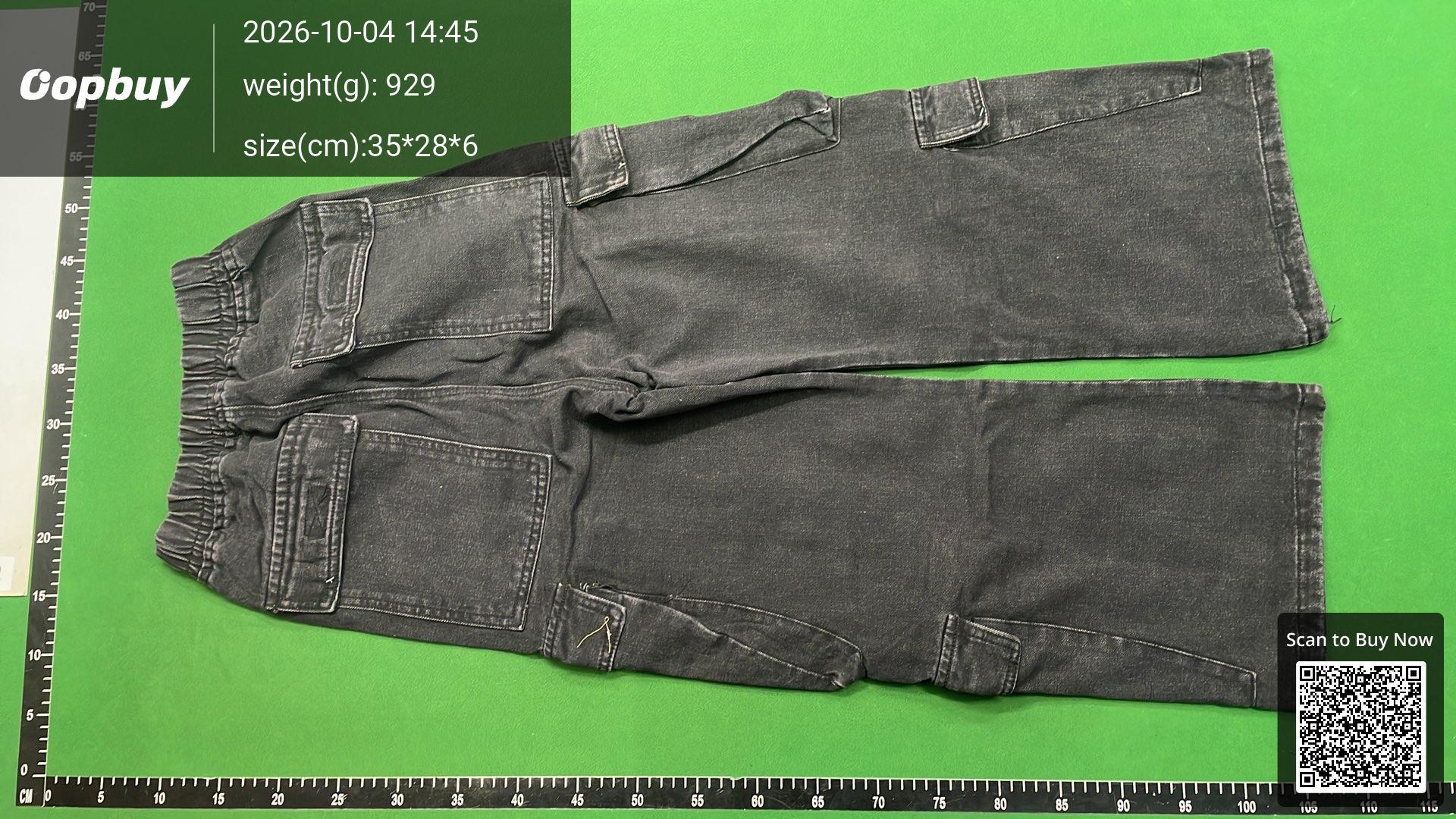 Foto QC 3 de Rick Owens Jeans Wide Leg Cargo Gradient Washed Blue