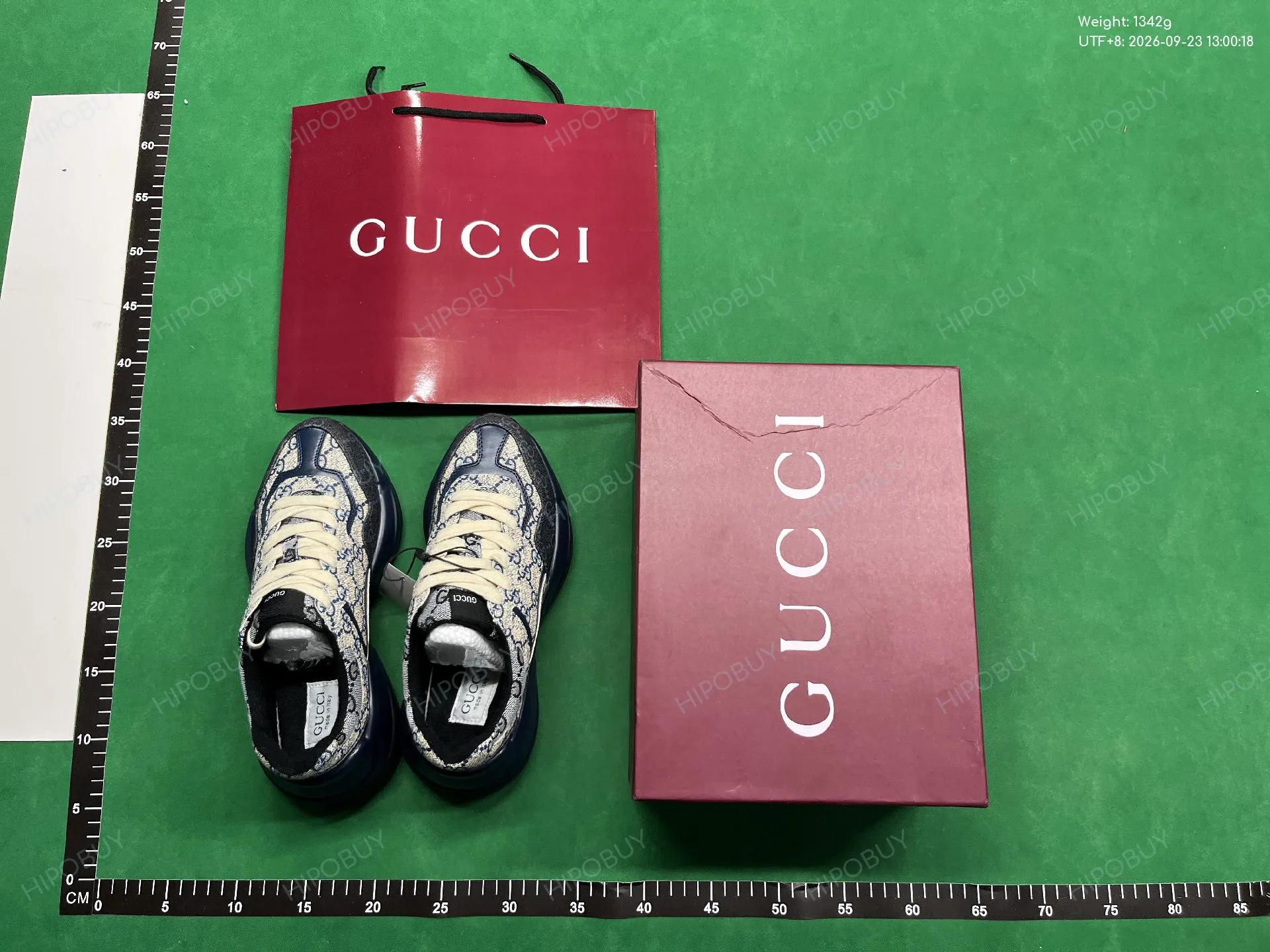 Foto QC 1 de Gucci Rhyton Low GG Supreme London Blue Pink 701332 96GN0 8484