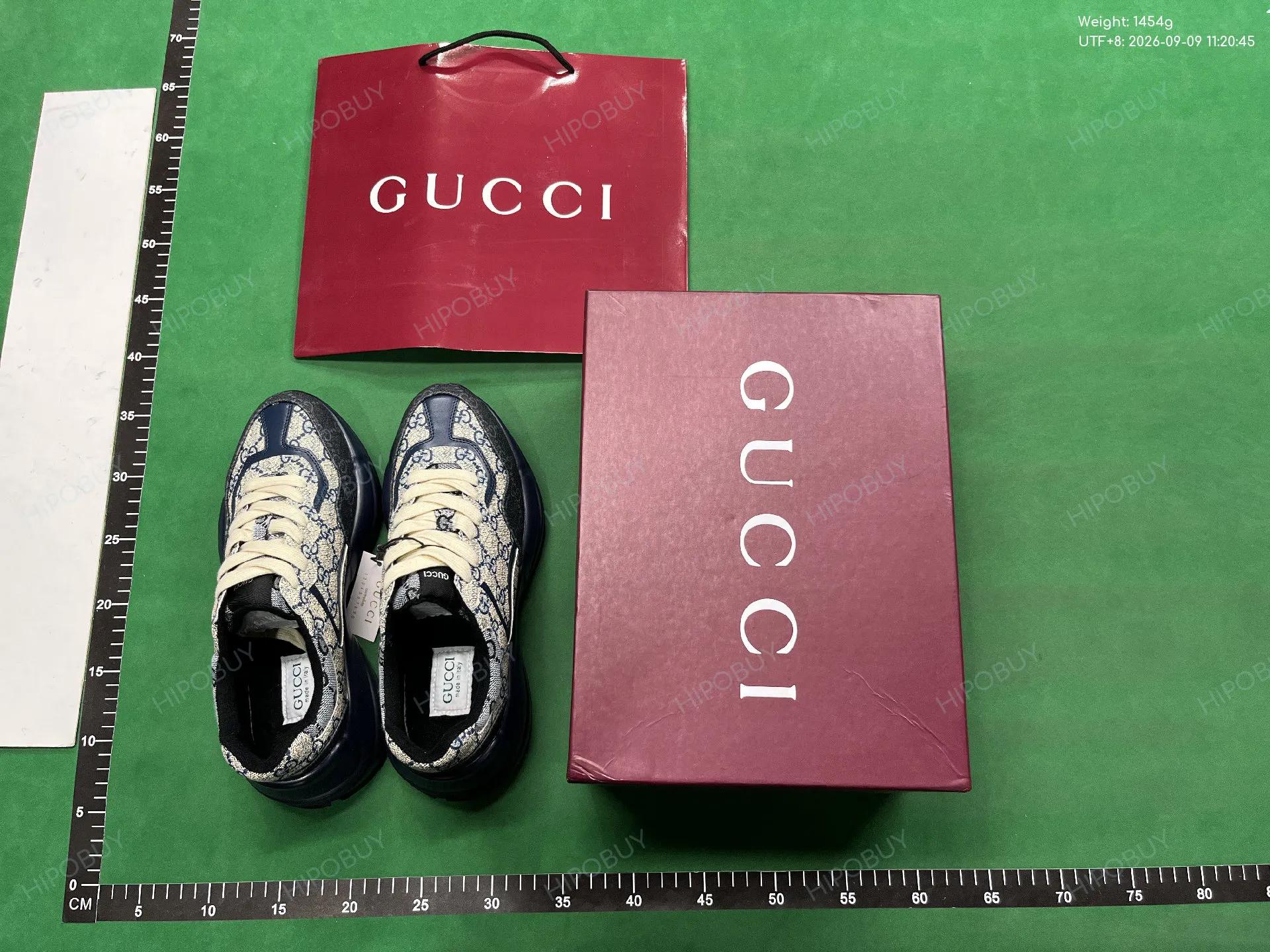 Foto QC 7 de Gucci Rhyton Low GG Supreme London Blue Pink 701332 96GN0 8484