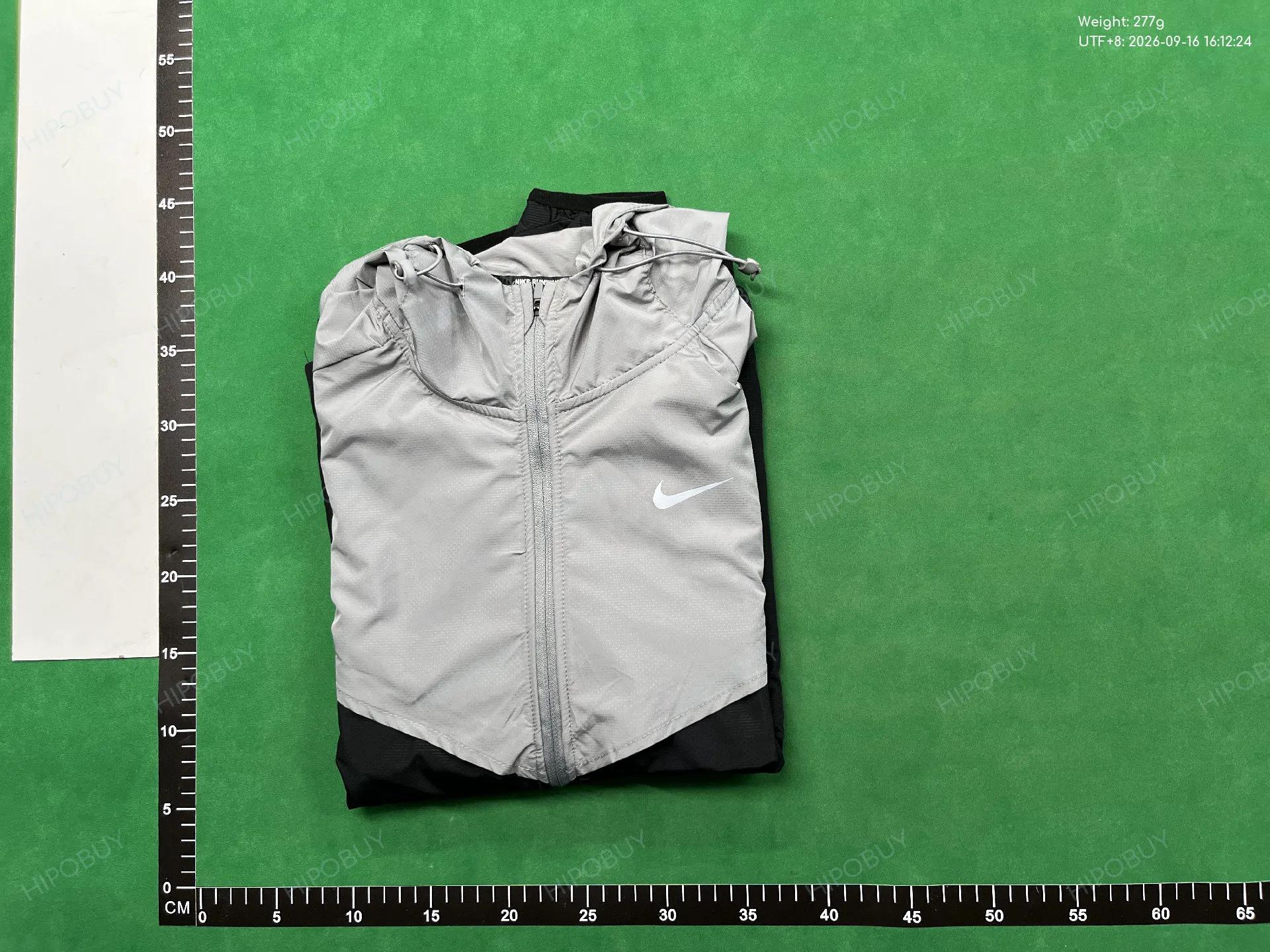 Foto QC 4 de Nike Miler Running Jacket Windbreaker Mint Grey Black