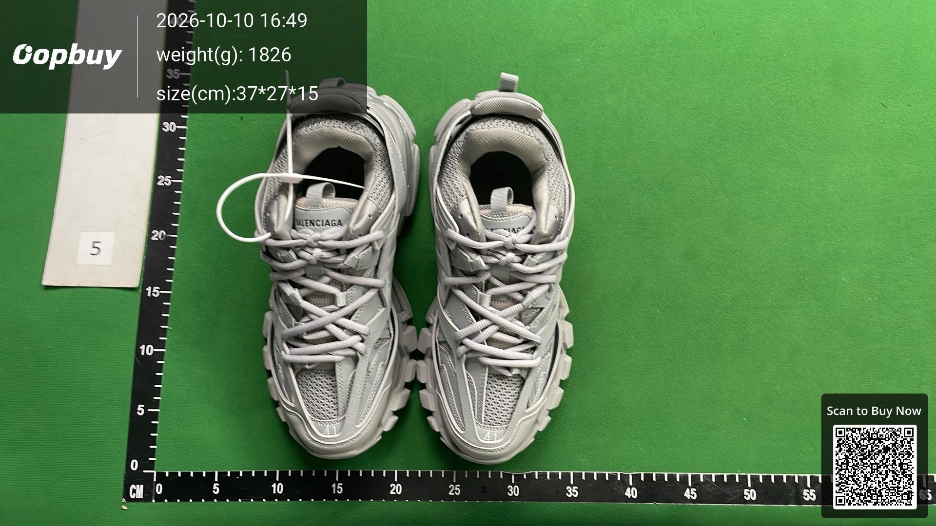 Foto QC 6 de Balenciaga Track Mesh and Nylon Clear Sole Dark Grey 542023 W3FE3 1250