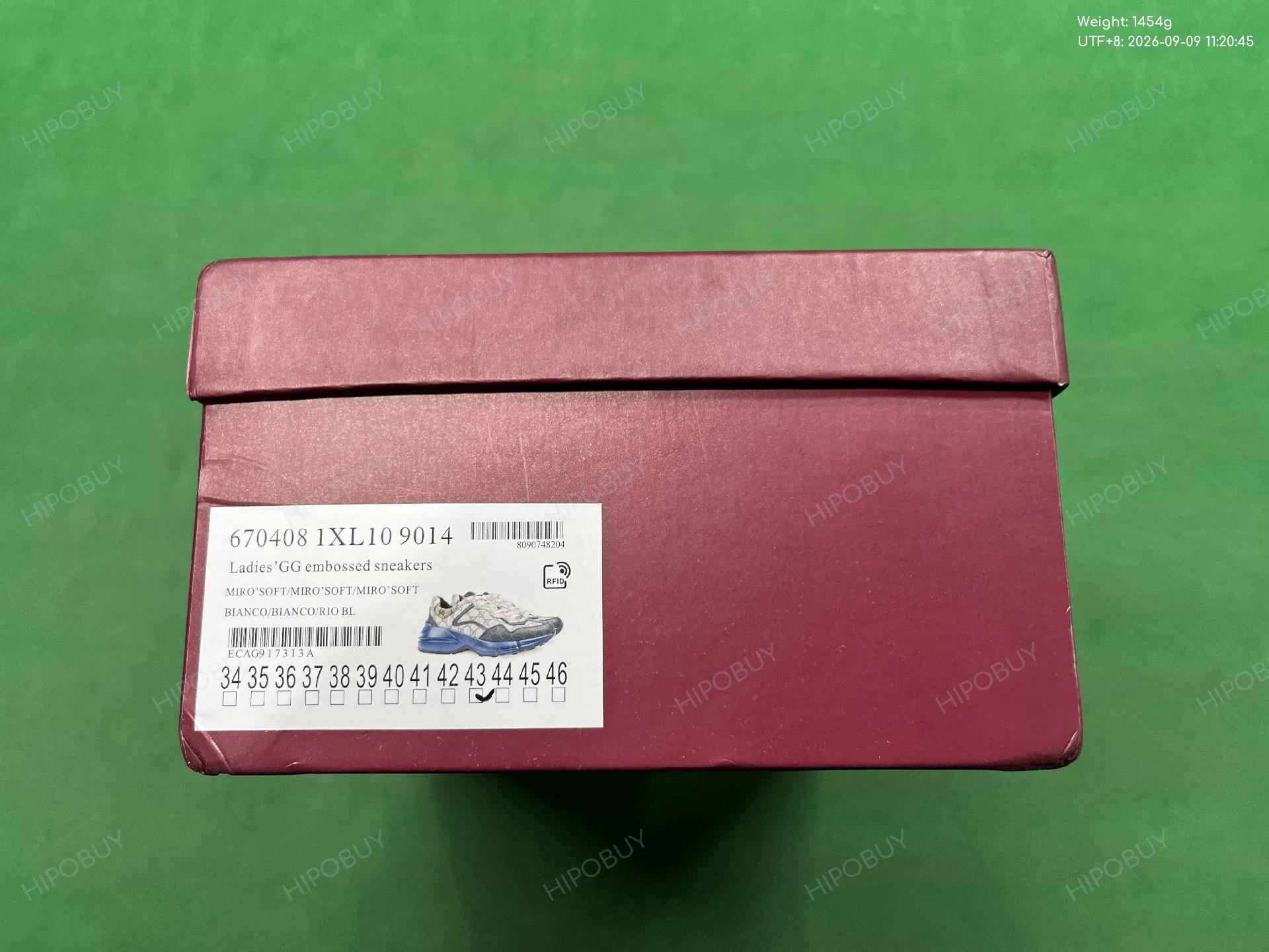 Foto QC 8 de Gucci Rhyton Low GG Supreme London Blue Pink 701332 96GN0 8484
