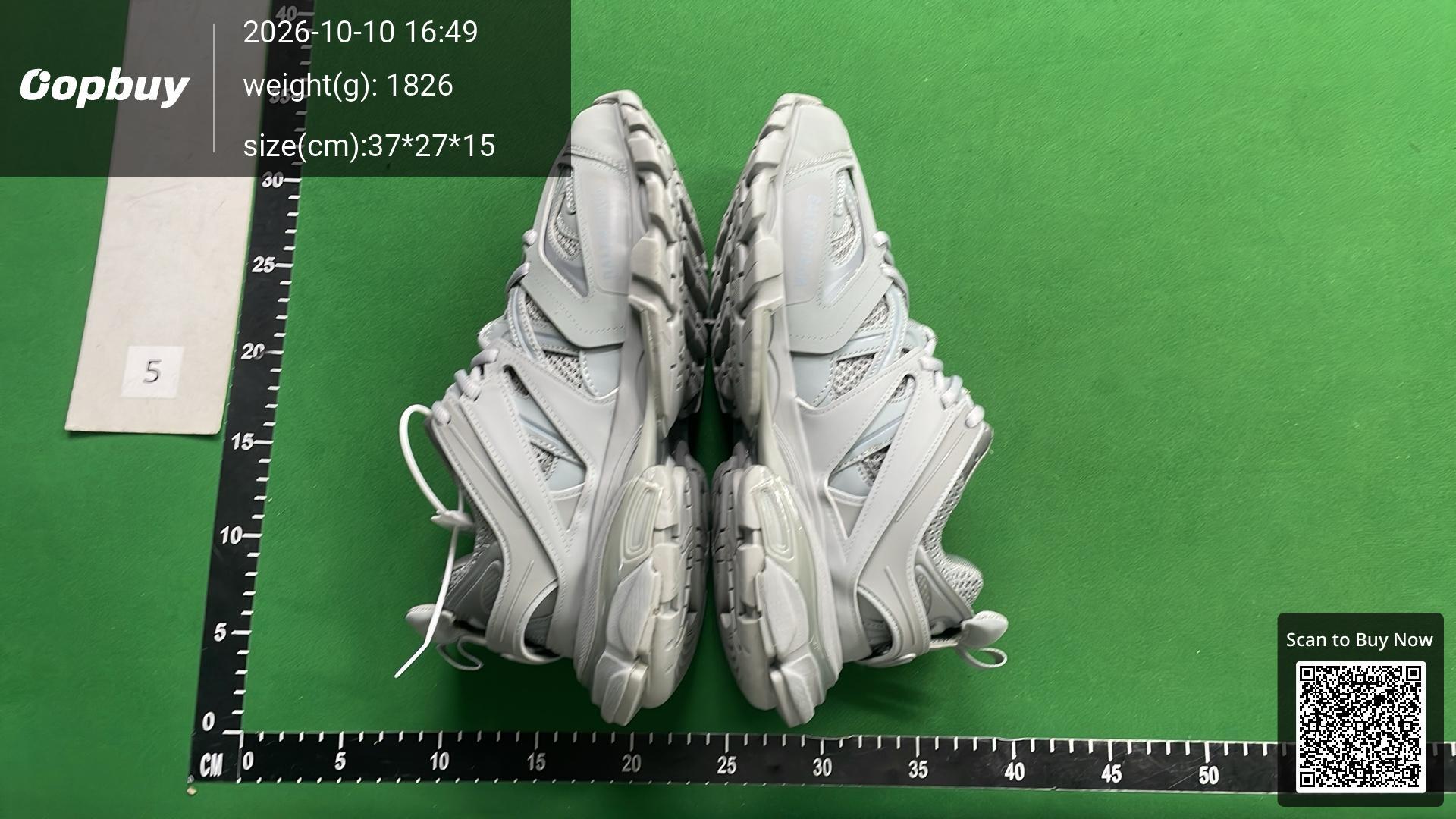 Foto QC 5 de Balenciaga Track Mesh and Nylon Clear Sole Dark Grey 542023 W3FE3 1250