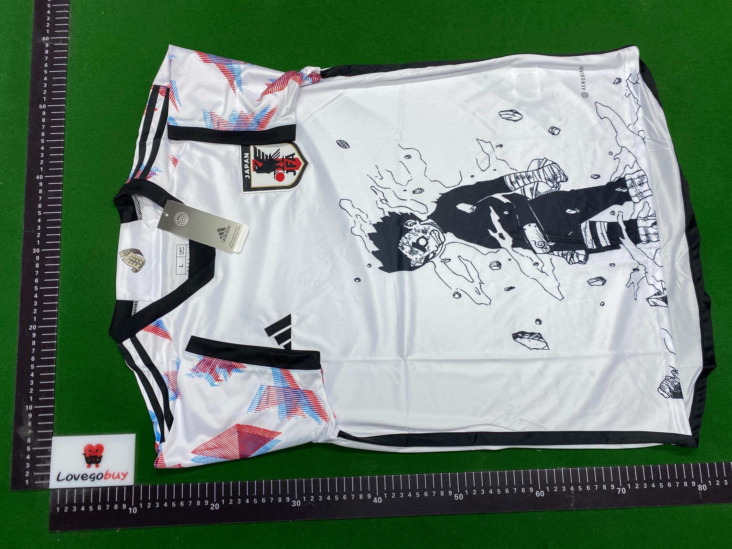Foto QC 6 de Naruto x adidas x Japan National Team Anime Graphic Jersey White