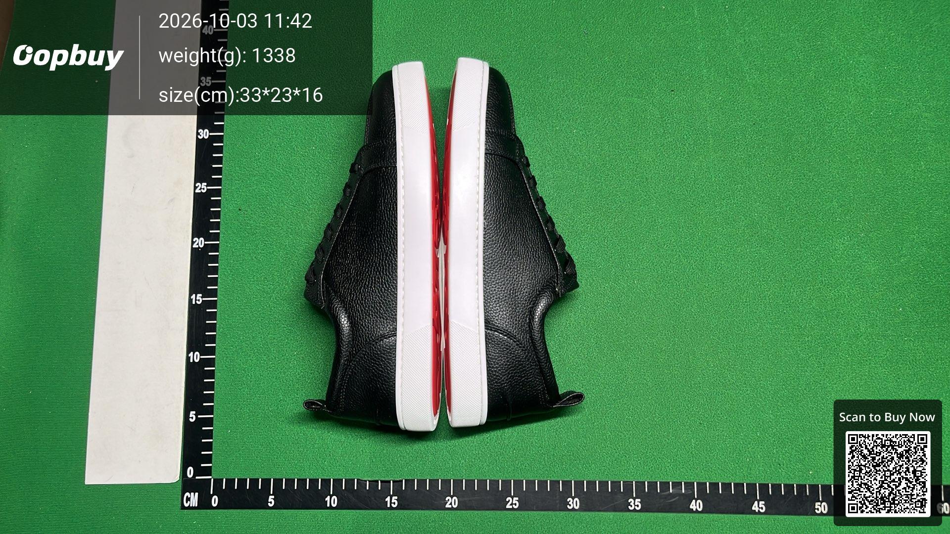 Foto QC 5 de Christian Louboutin Louis Junior Low Top Suede Black