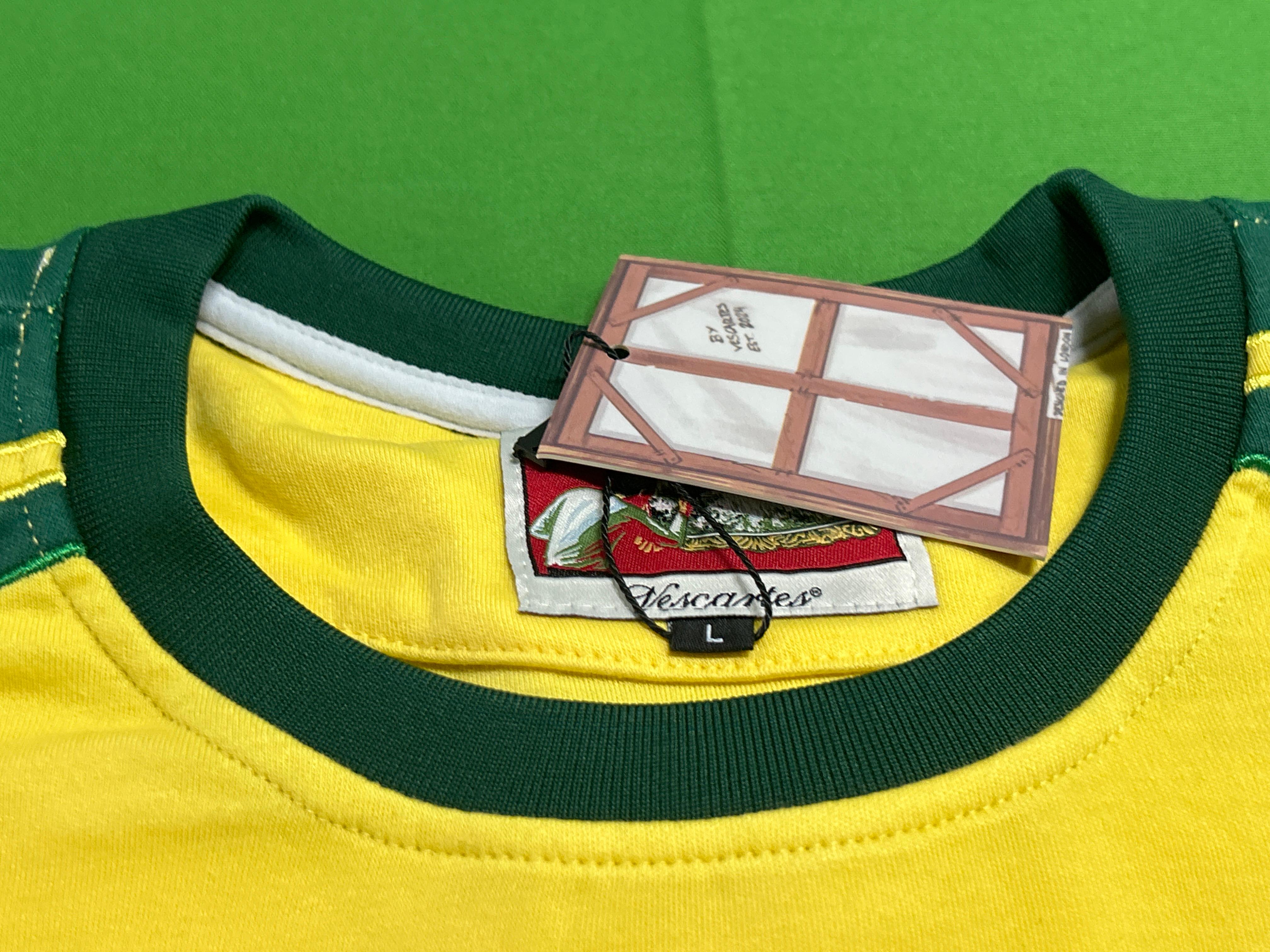 Foto QC 7 de Vescartes x Brazil Retro 2004/05 Home Floral Total 90 Jersey Yellow/Green