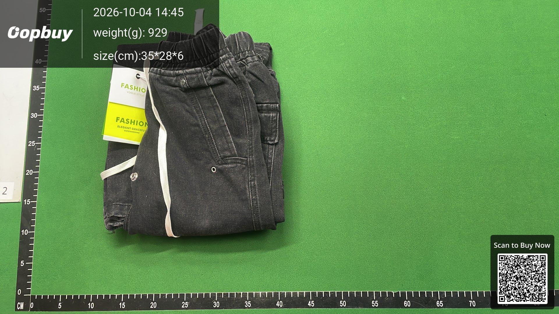 Foto QC 4 de Rick Owens Jeans Wide Leg Cargo Gradient Washed Blue