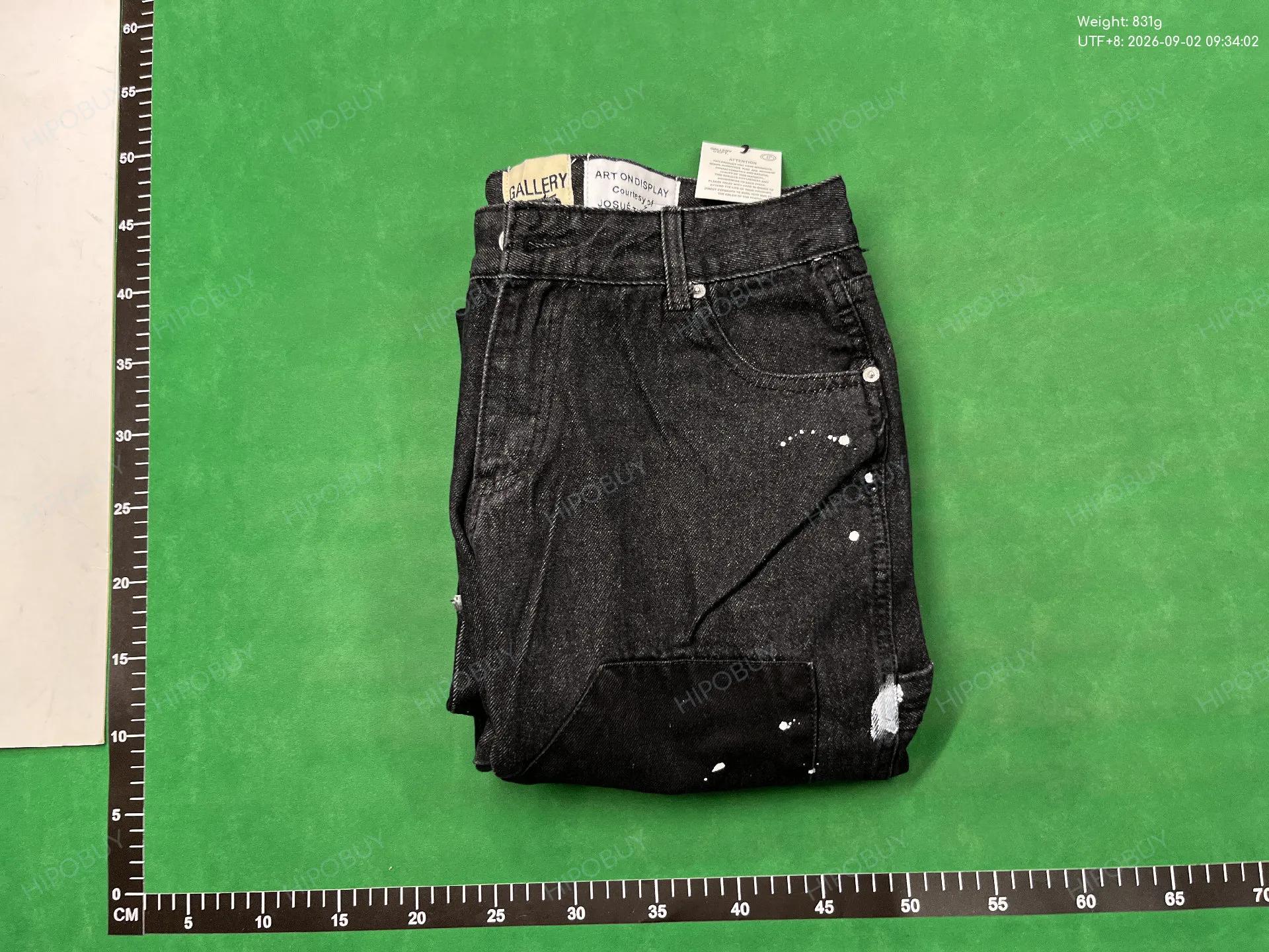 Foto QC 4 de Gallery Dept La Chino Flare Pants Paint Splatter Black