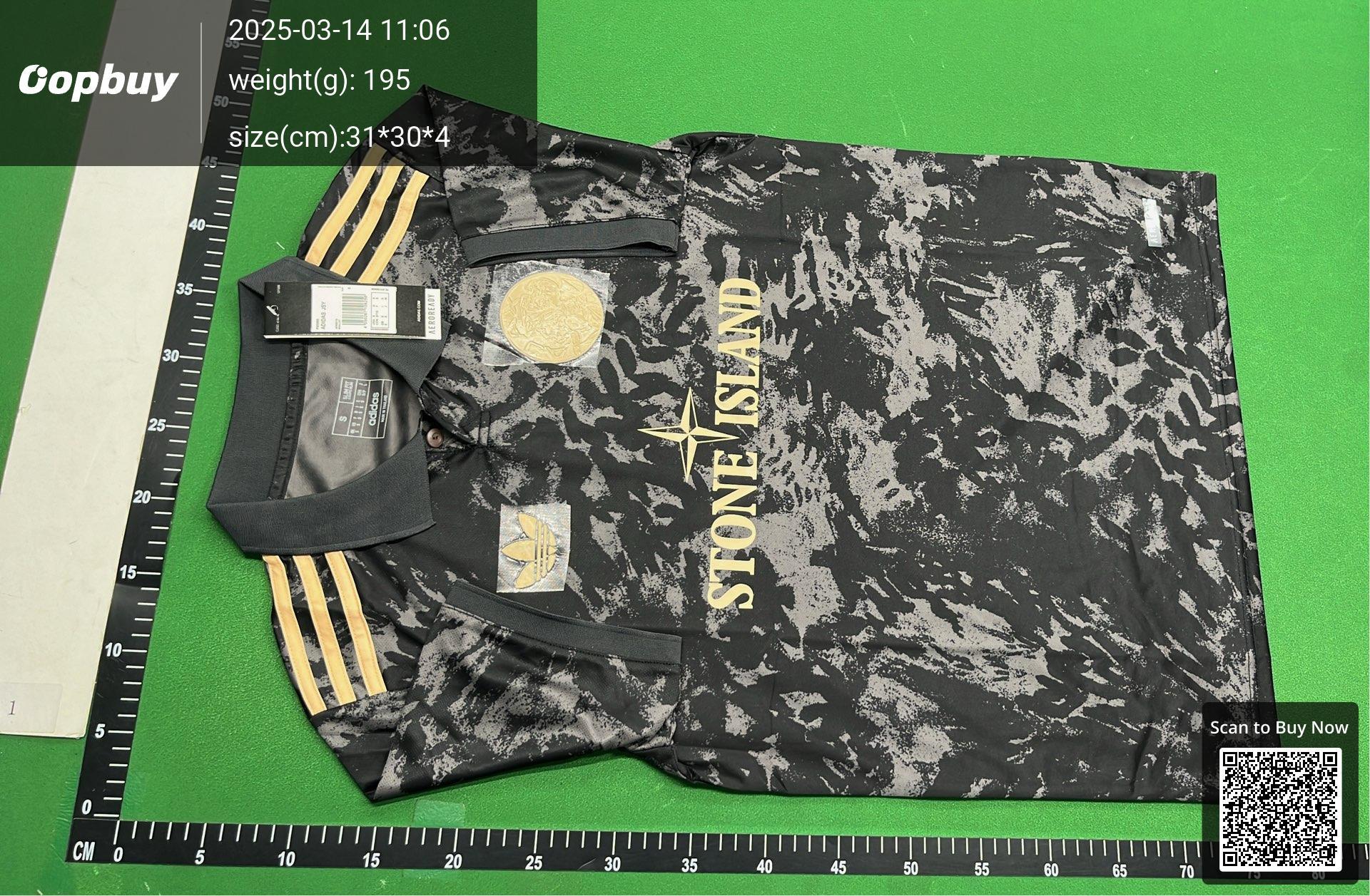 Foto QC 6 de Stone Island x adidas x Ajax 2025/26 Special Edition Jersey Black