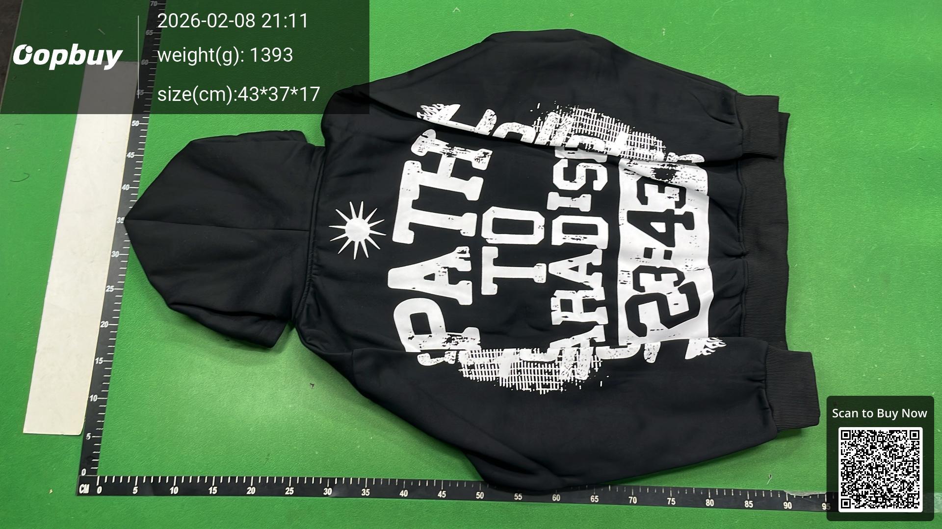Foto QC 3 de Hellstar Hoodie Flame Logo Grey