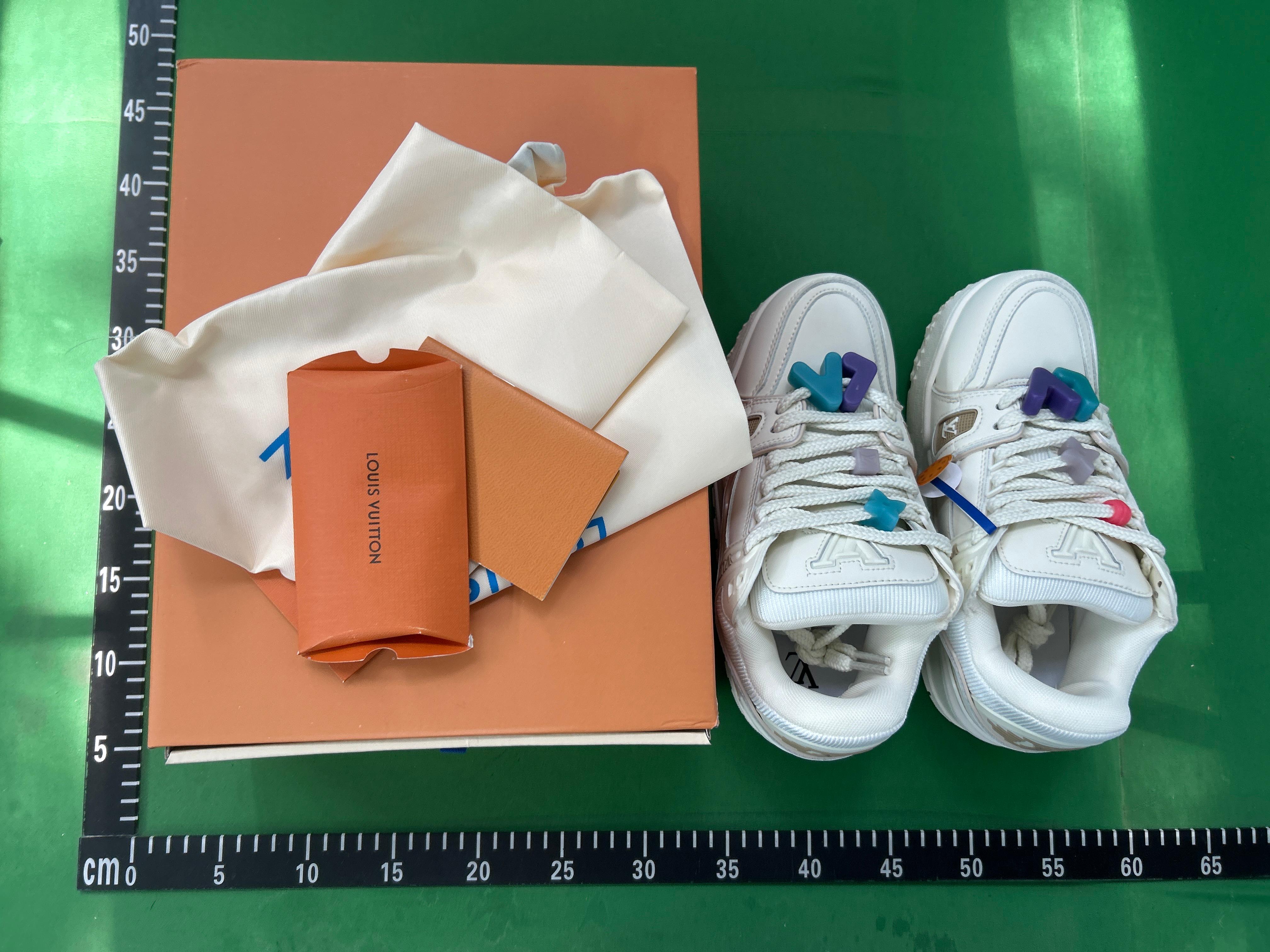 Foto QC 3 de Louis Vuitton LV Skate Leather Technical Mesh Low Monogram Flower Grey White Black