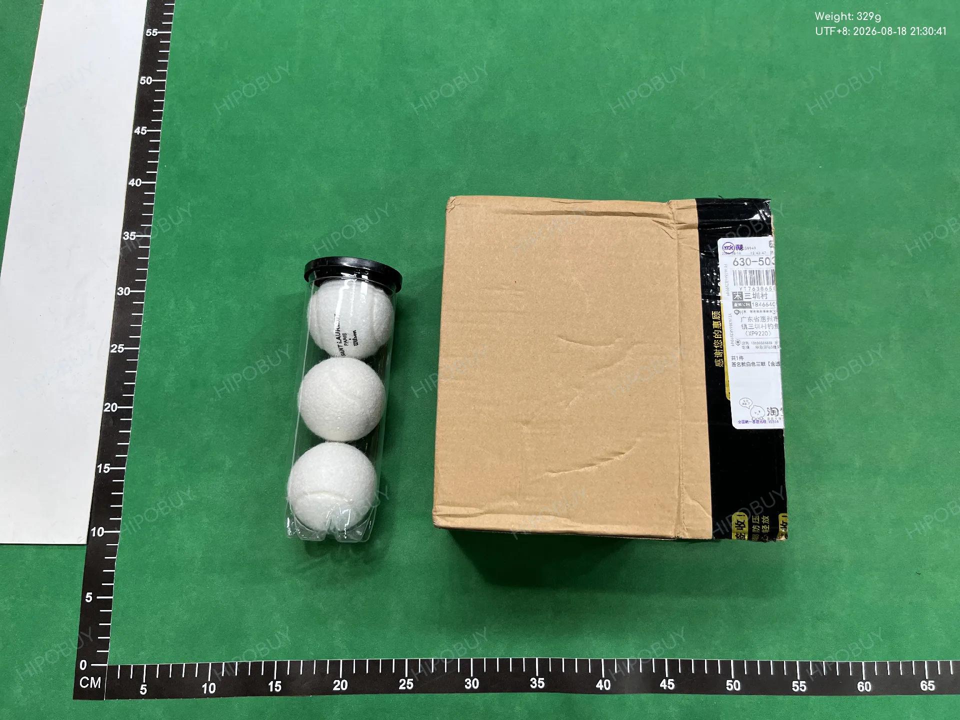 Foto QC 3 de Saint Laurent x Wilson Tennis Balls (Set of 3) White