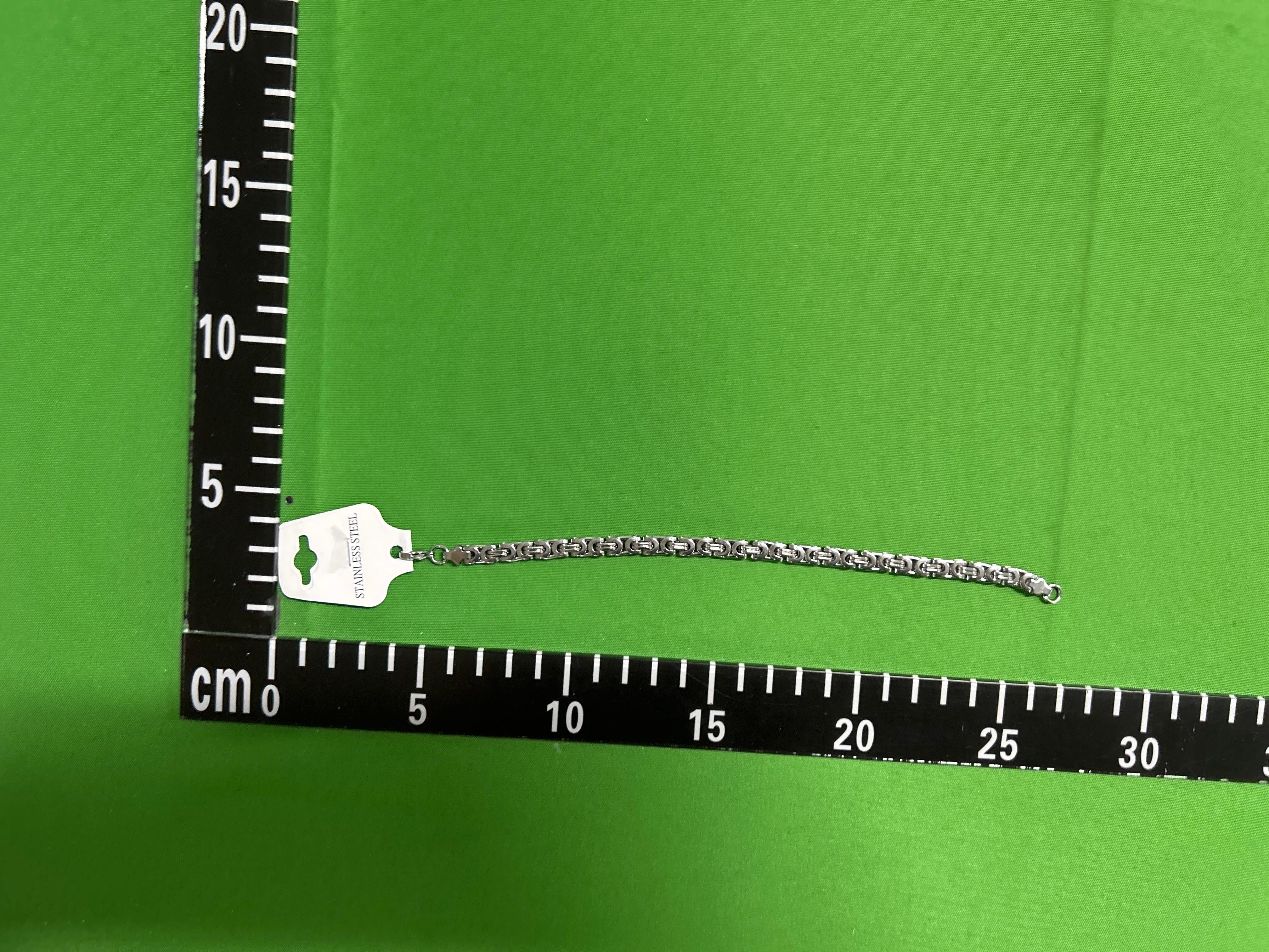 Foto QC 2 de Unbranded Byzantine Chain Necklace Stainless Steel Silver