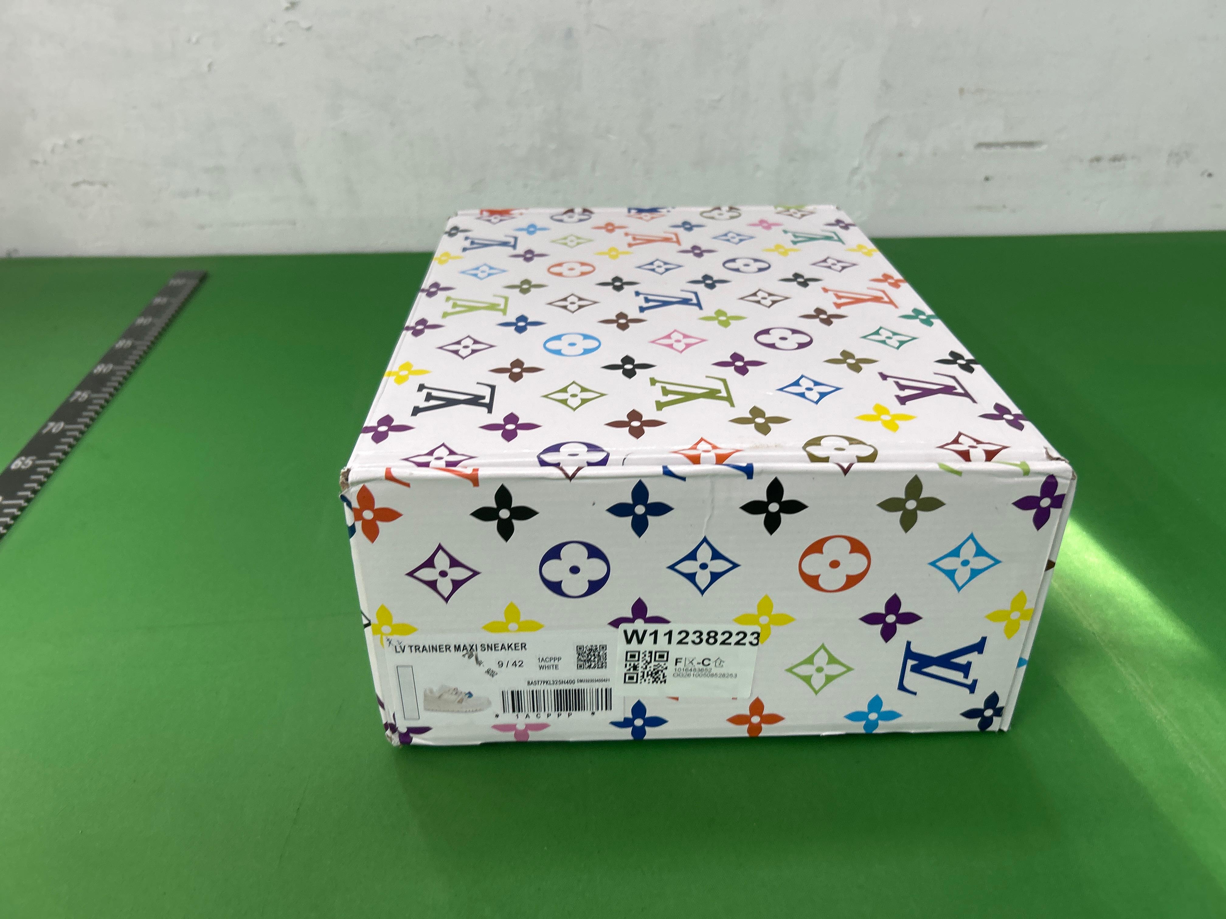 Foto QC 1 de Louis Vuitton LV Skate Leather Technical Mesh Low Monogram Flower Grey White Black