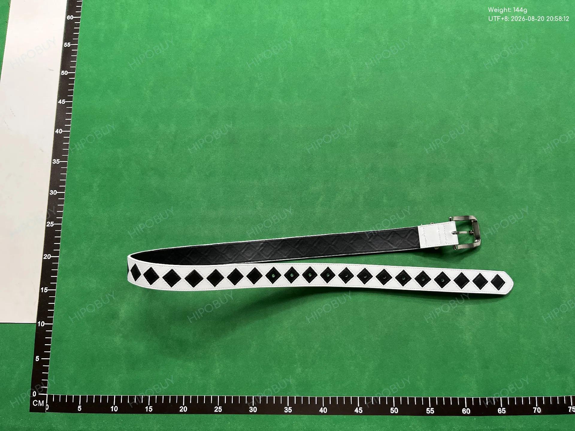 Foto QC 2 de Stussy Leather Belt Checkerboard
