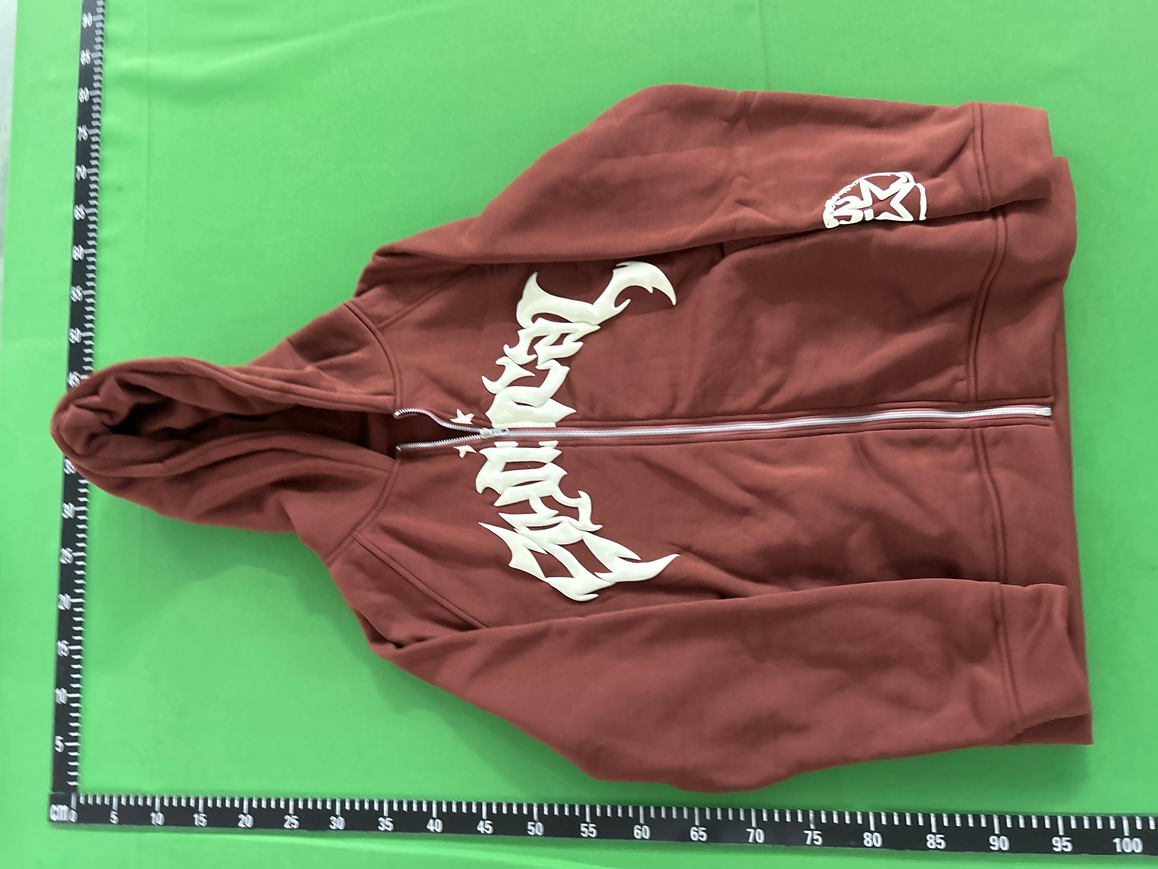 Foto QC 2 de Syndical Gothic Star Zip Up Hoodie Jacket Brown