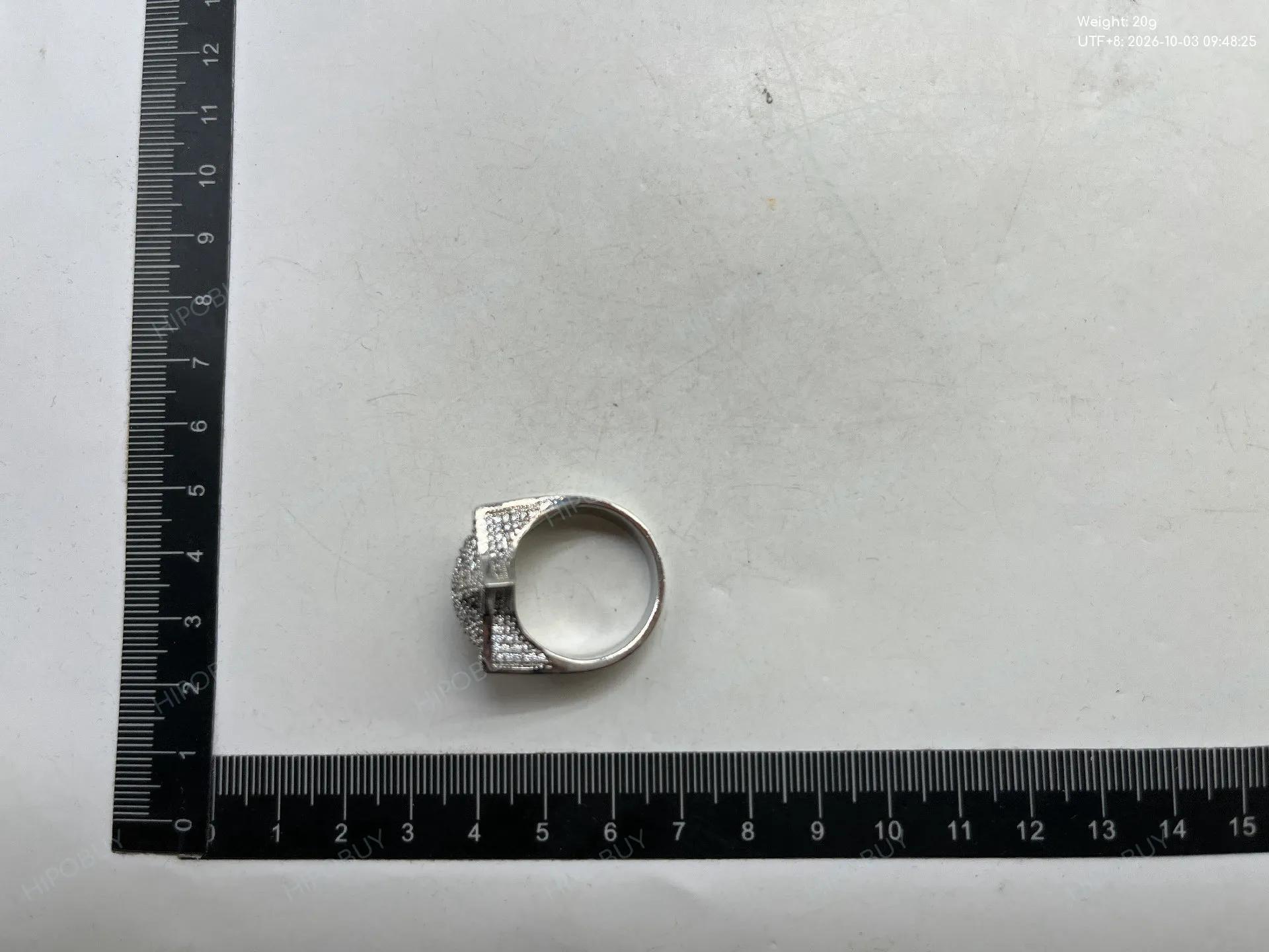 Foto QC 5 de Other Ring Metal Zircon Silver