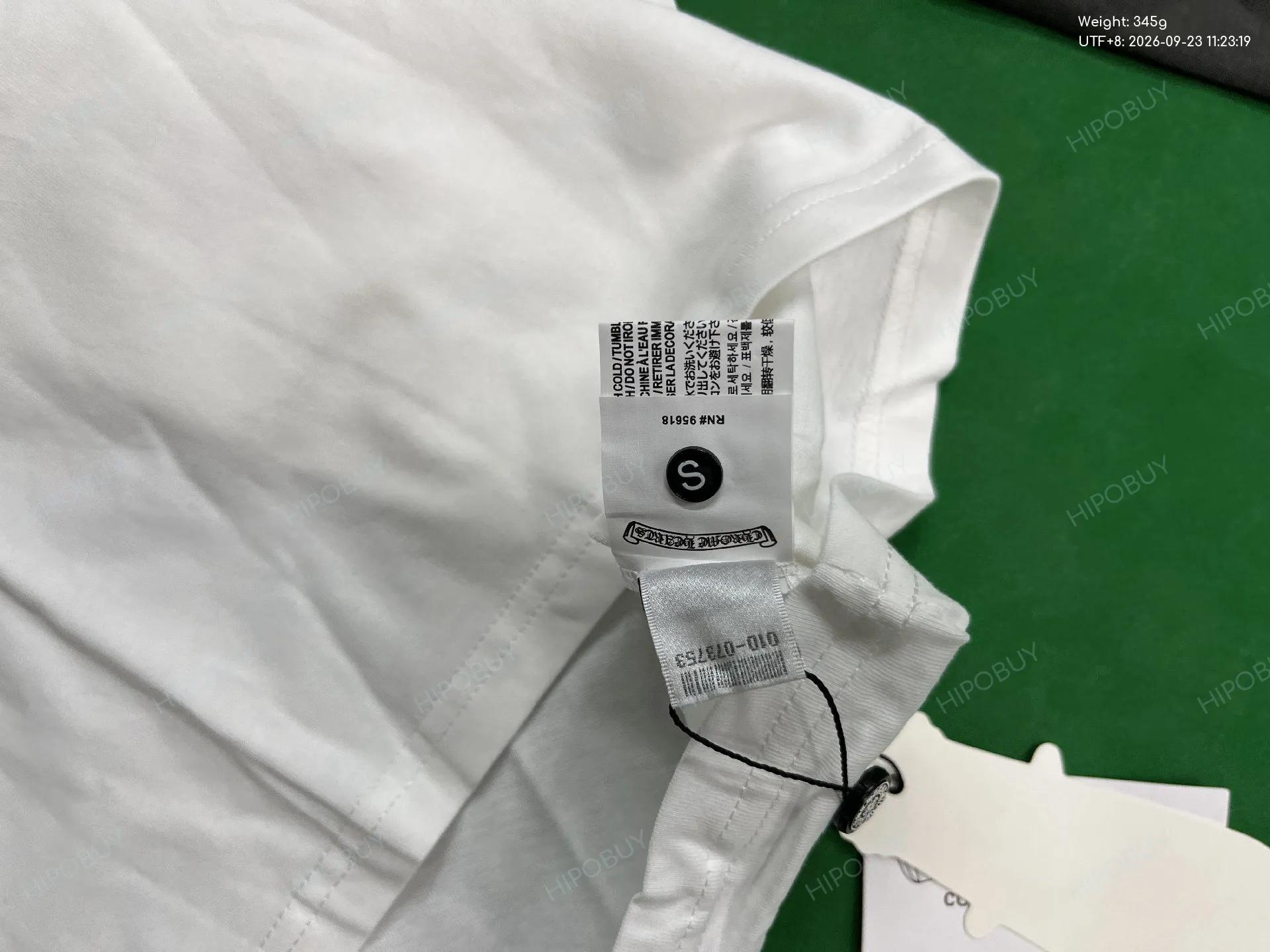 Foto QC 1 de Chrome Hearts T-shirt Horseshoe Raglan Long-Sleeve White Blue
