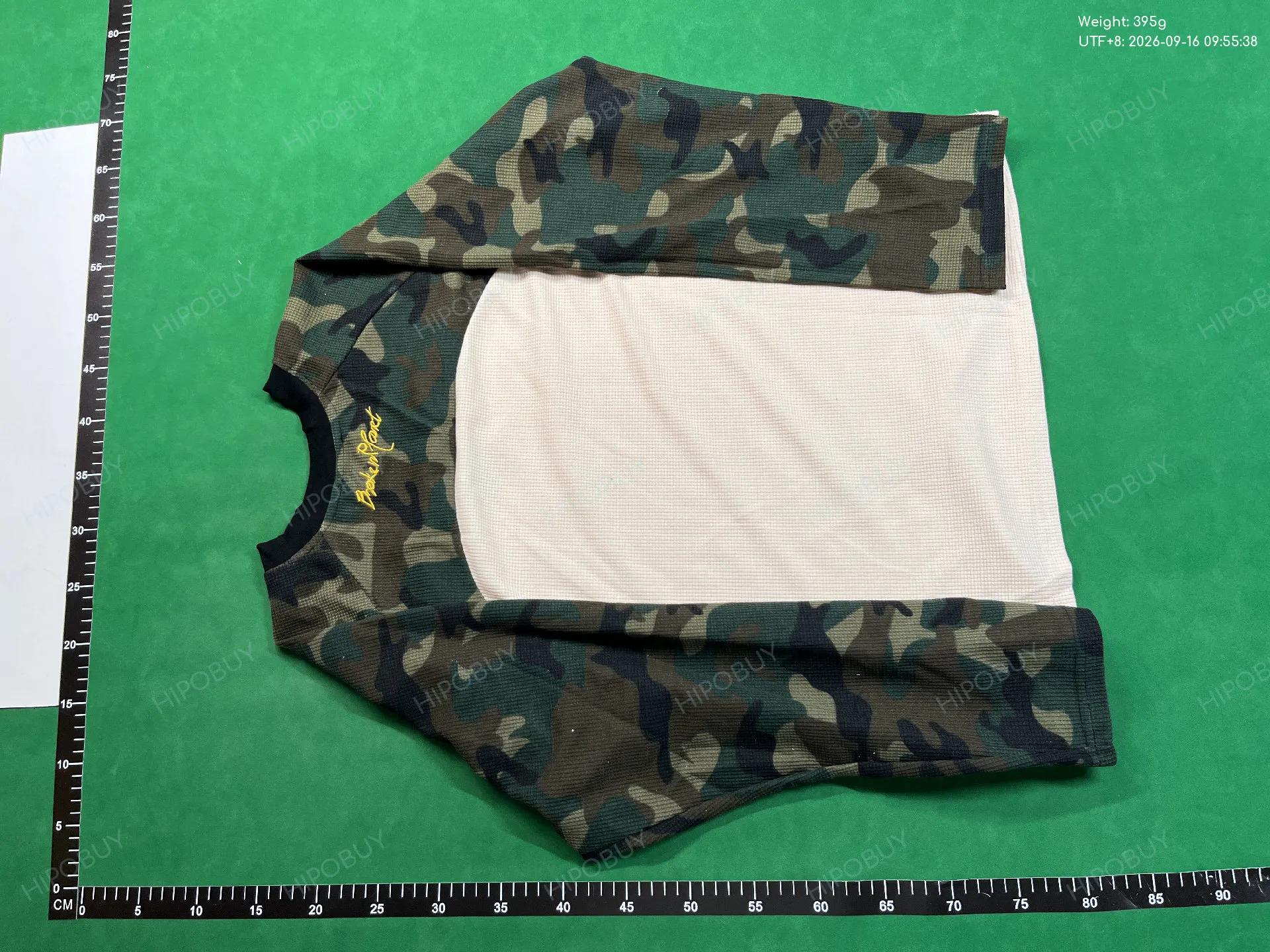Foto QC 7 de Broken Planet T-shirt Waffle Camo Raglan White