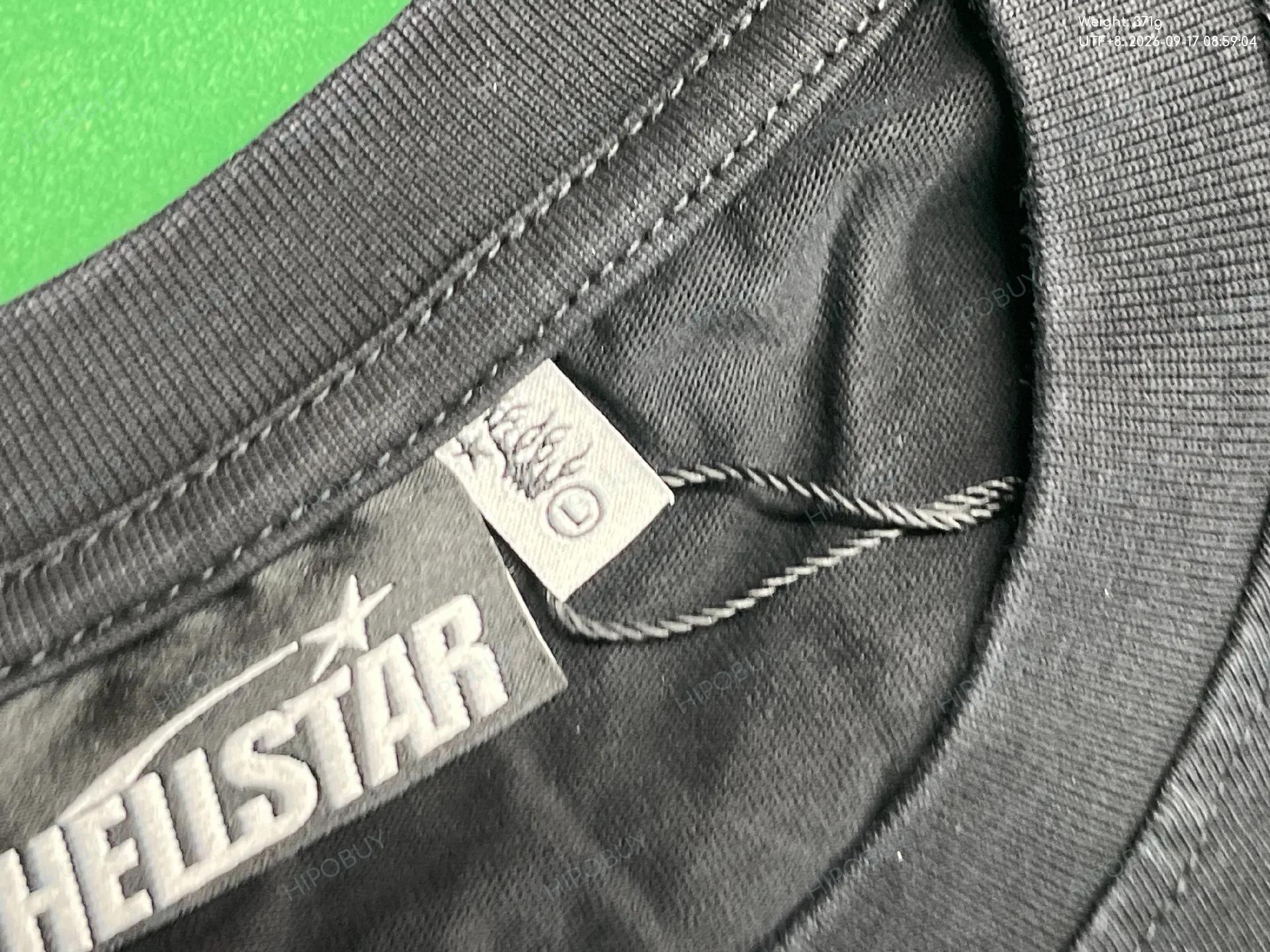Foto QC 1 de Hellstar T-shirt Pink Logo Flame Face Black