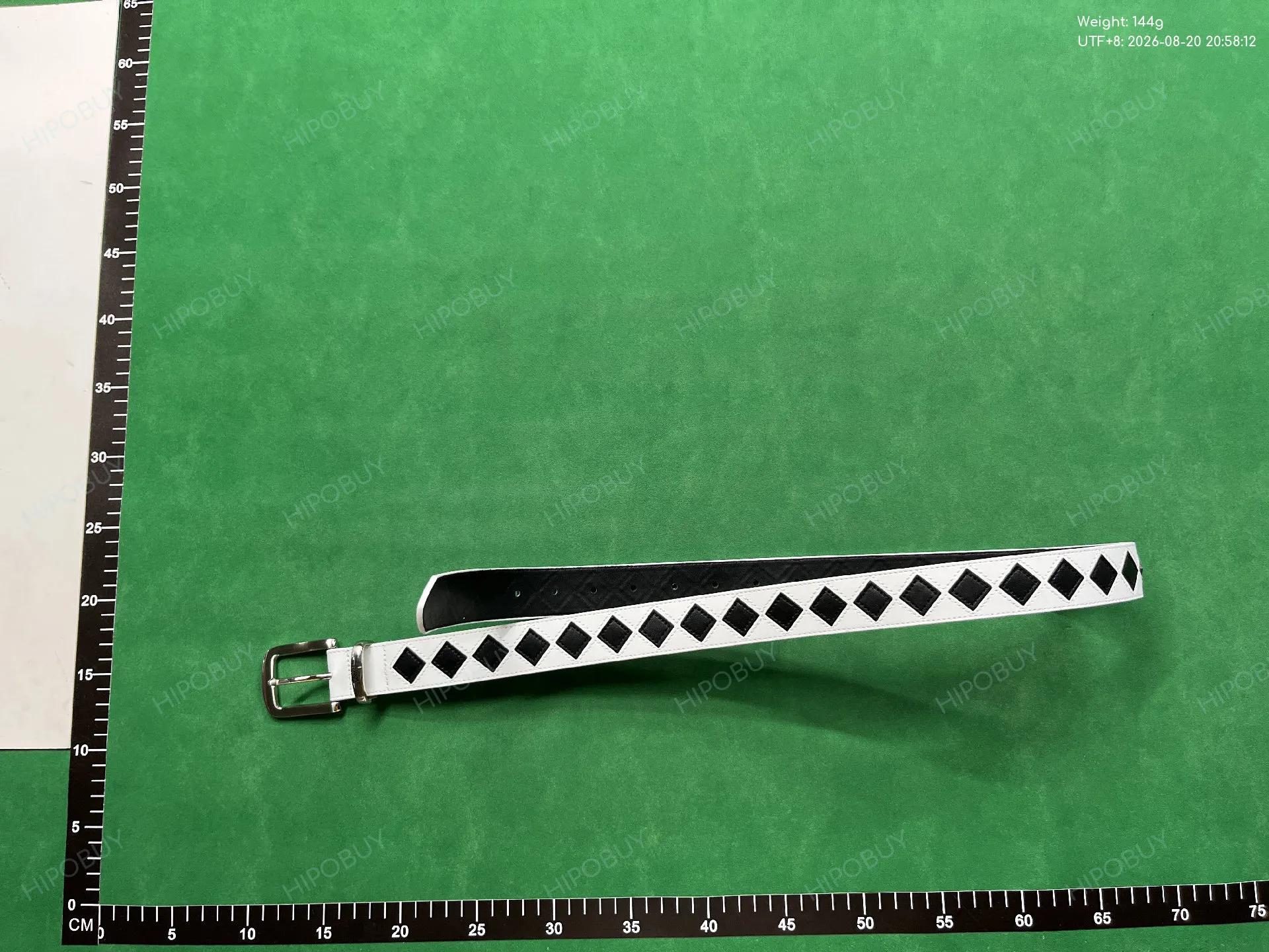 Foto QC 1 de Stussy Leather Belt Checkerboard