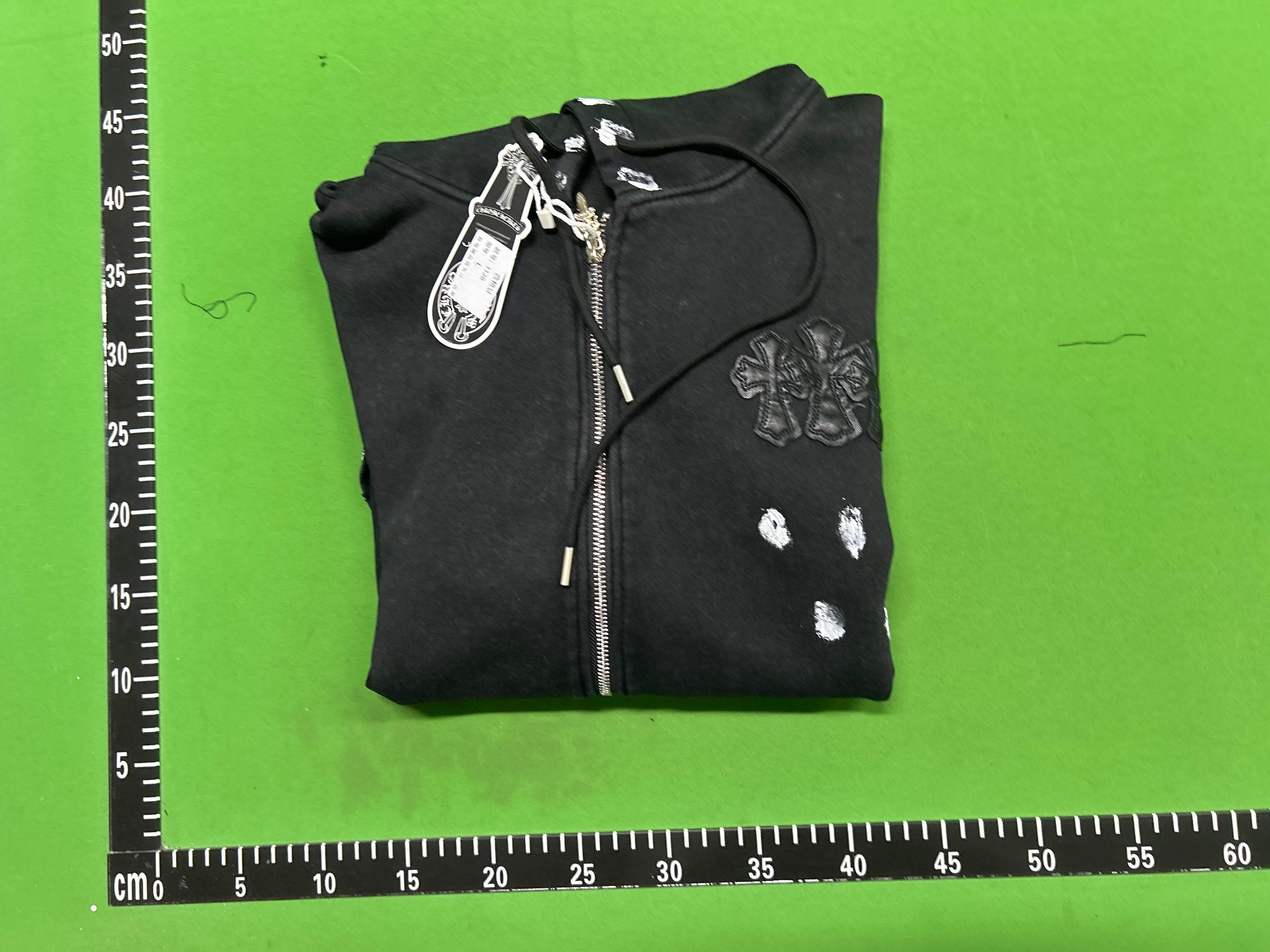 Foto QC 1 de Chrome Hearts Paper Jam Sweatpants Triple Leather Cross Patch Black