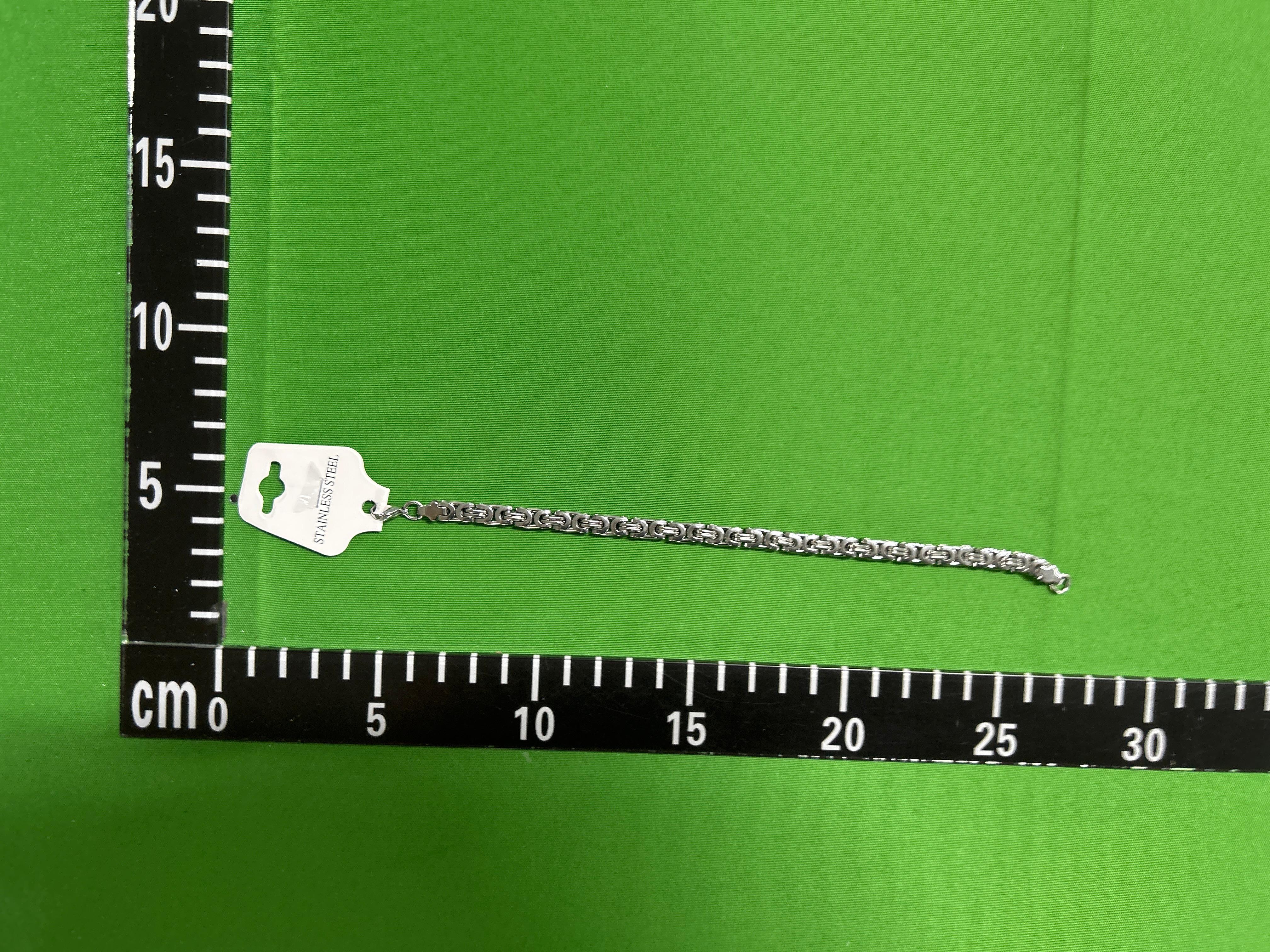 Foto QC 1 de Unbranded Byzantine Chain Necklace Stainless Steel Silver