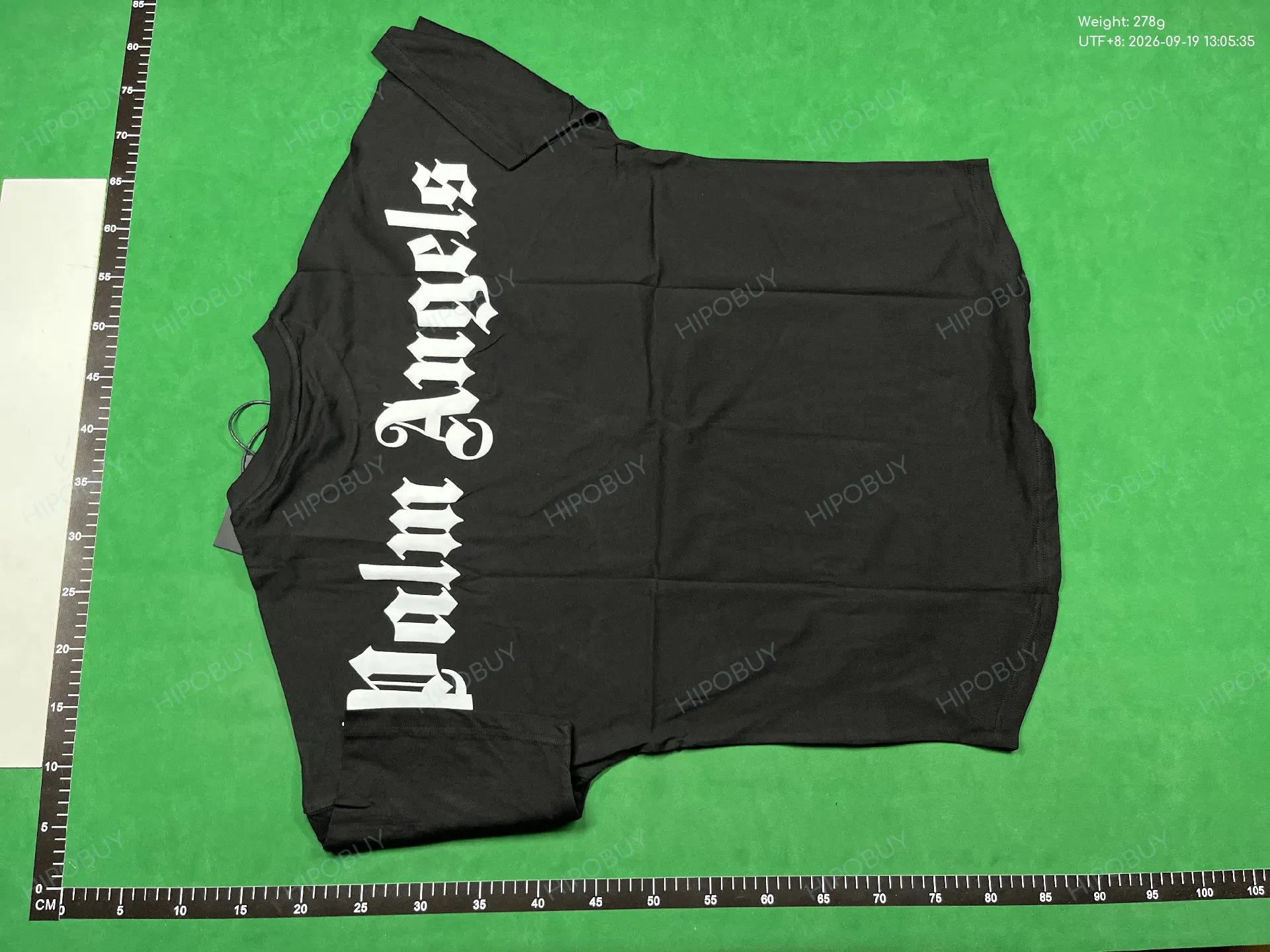 Foto QC 7 de Palm Angels Spray Logo Las Vegas T-shirt Black