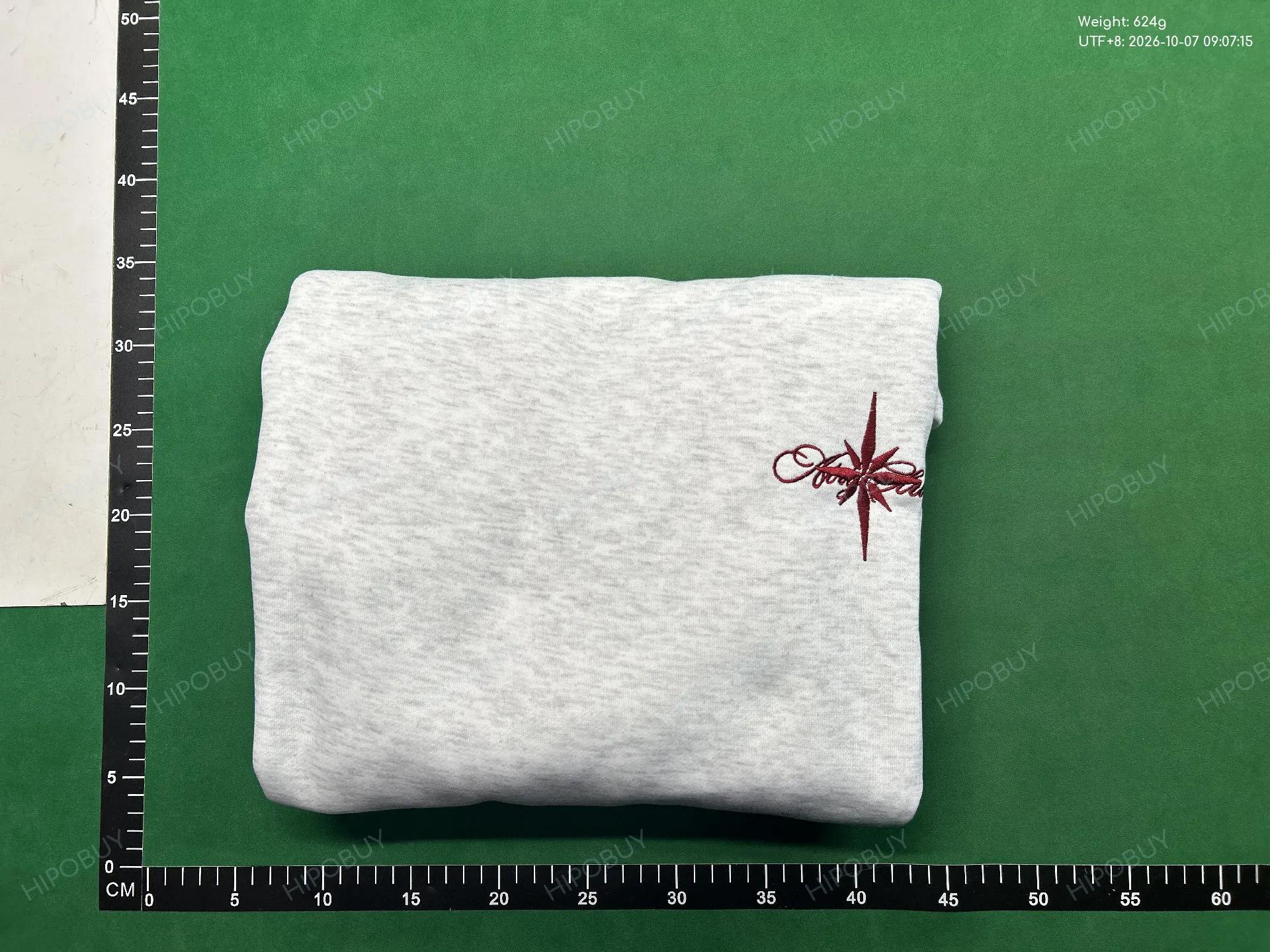 Foto QC 4 de Syna Hoodie Logo Star Embroidery Grey White