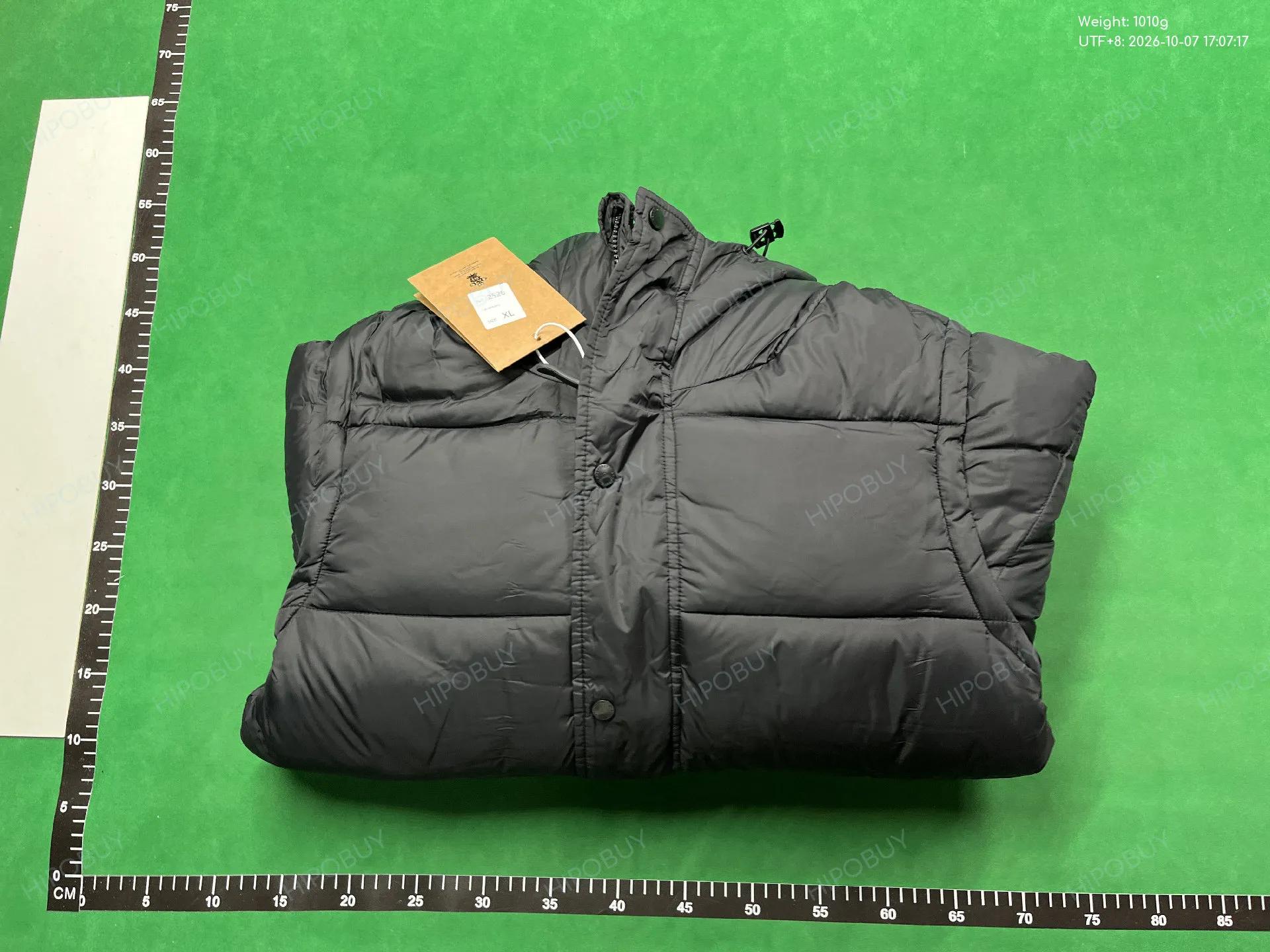 Foto QC 8 de Burberry Puffer Jacket Down Check Lining Black
