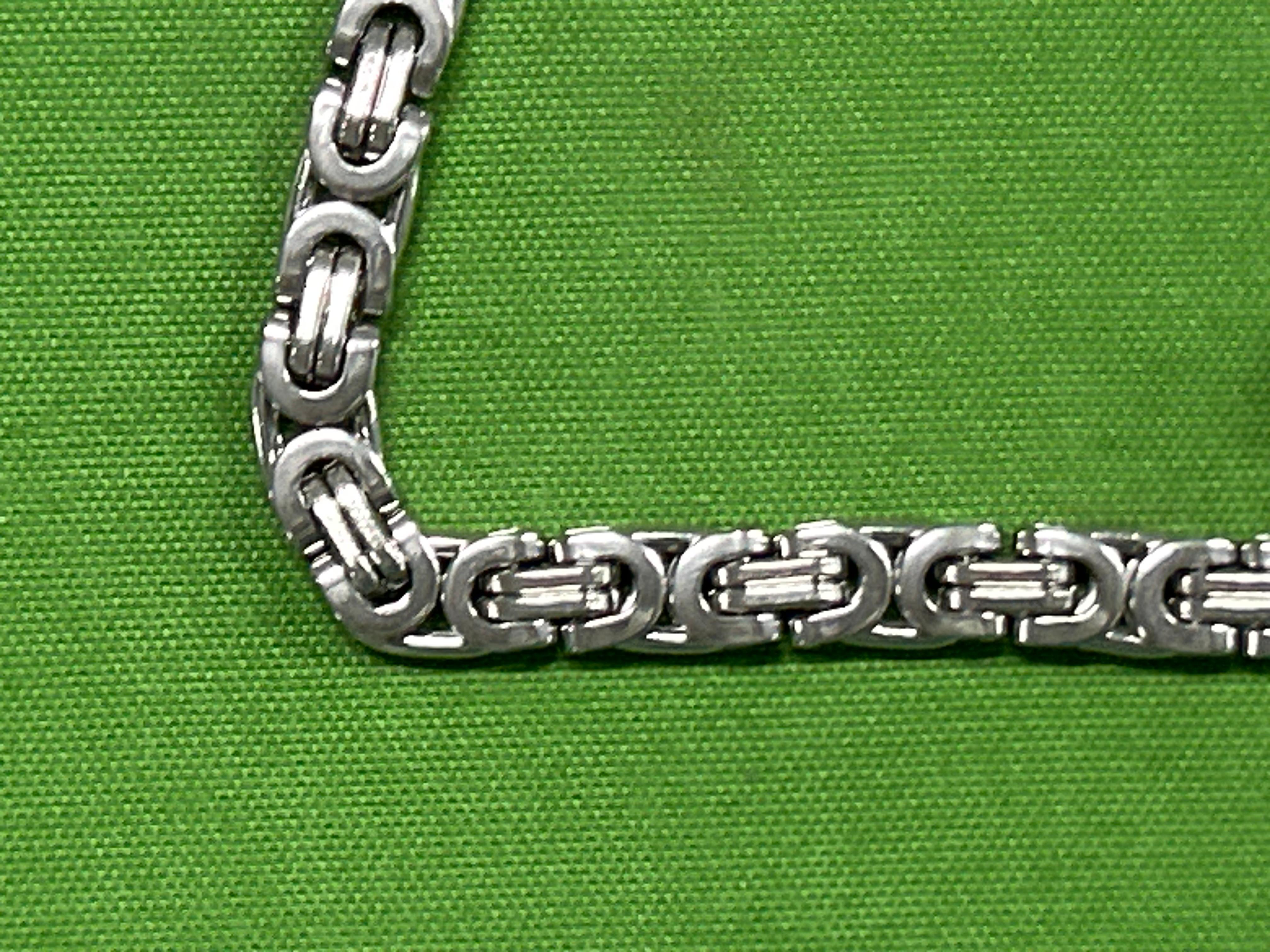 Foto QC 4 de Unbranded Byzantine Chain Necklace Stainless Steel Silver