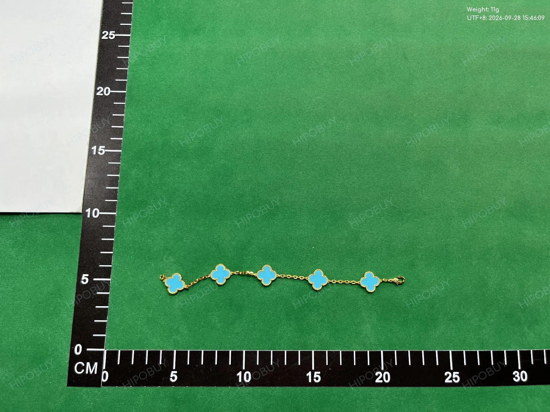Foto QC 4 de Van Cleef & Arpels Vintage Alhambra Bracelet Gold Turquoise