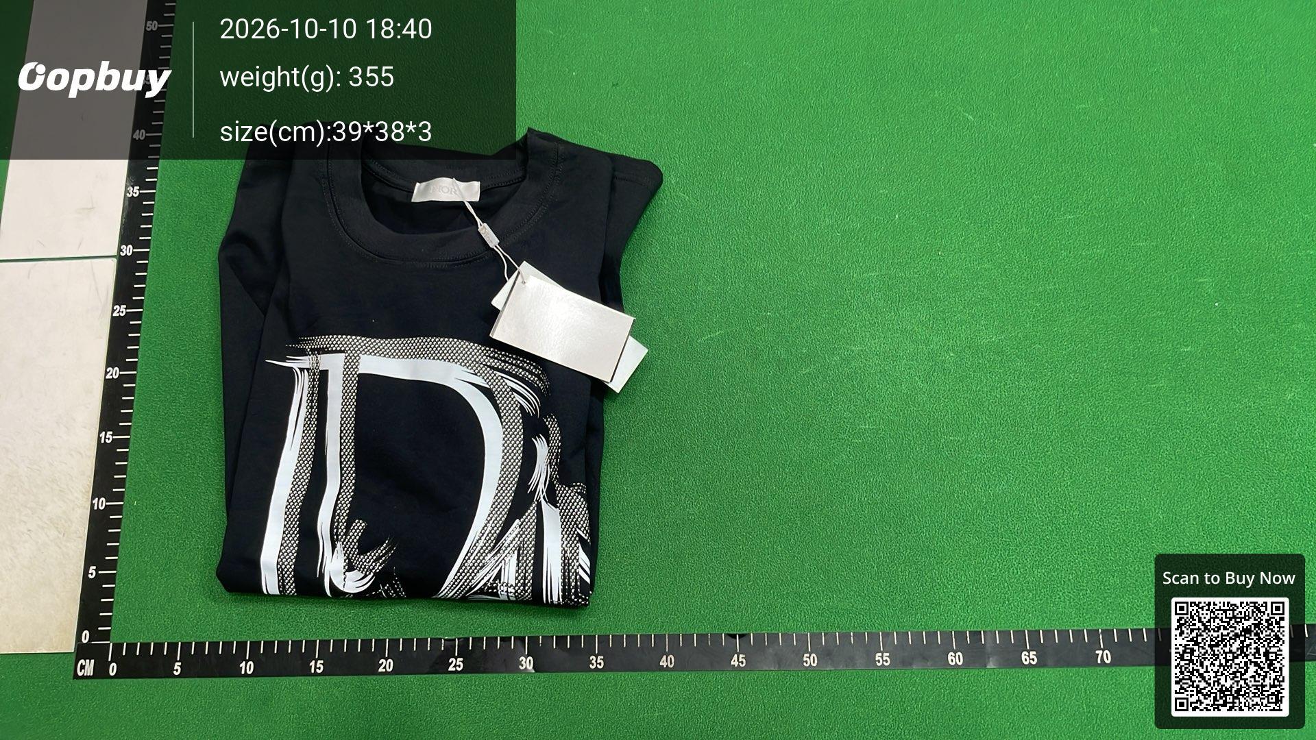 Foto QC 8 de Dior Alphabet T-shirt Star White