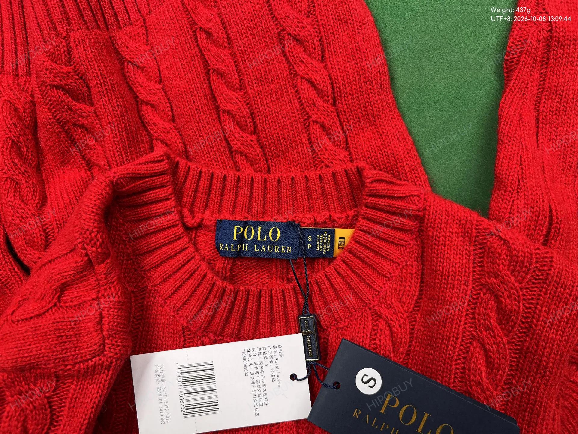 Foto QC 1 de Tommy Hilfiger Cable Knit Crewneck Sweater Light Blue