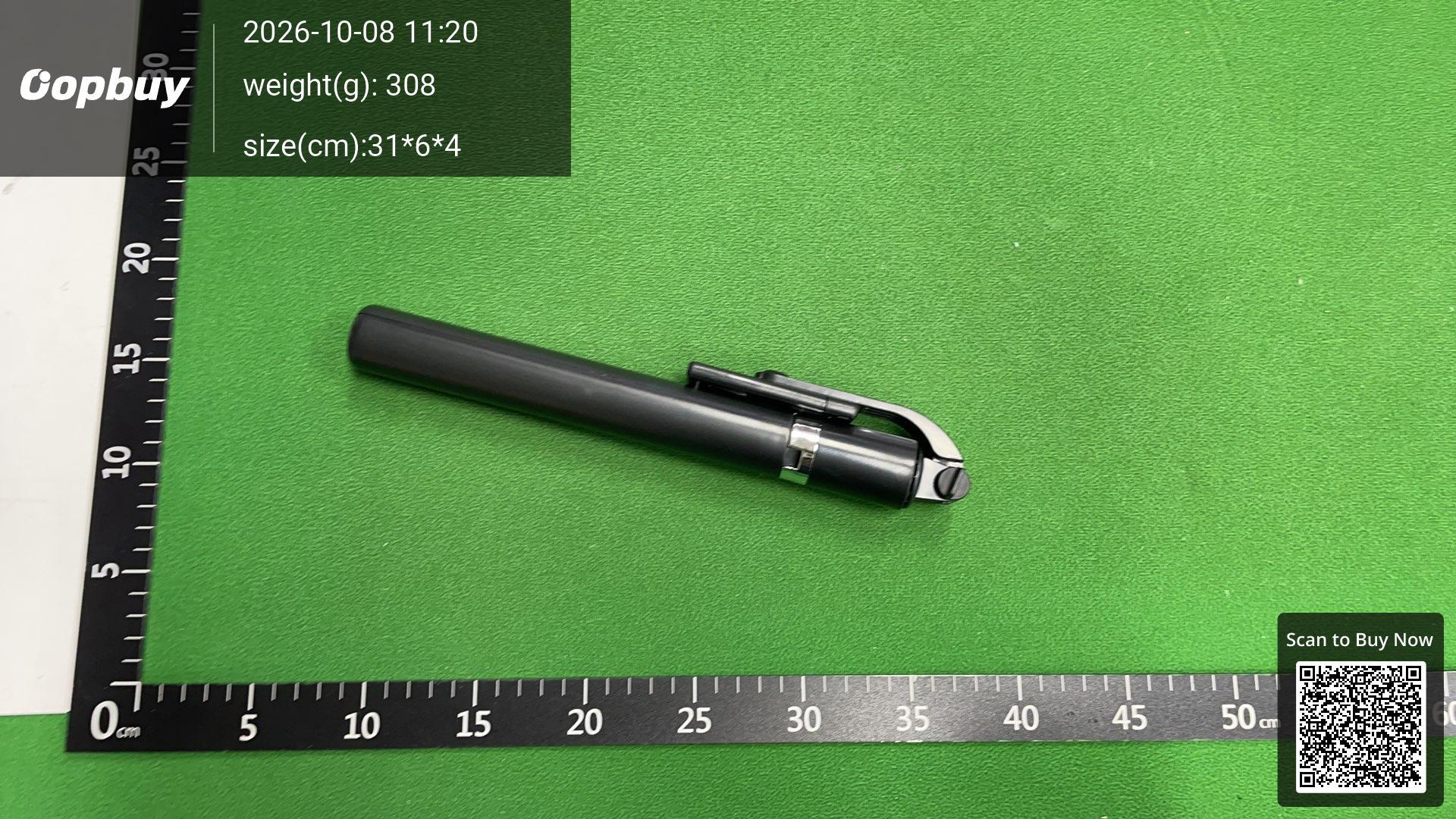 Foto QC 2 de Unbranded Aluminum Selfie Stick Tripod with Bluetooth Remote for Smartphones Black