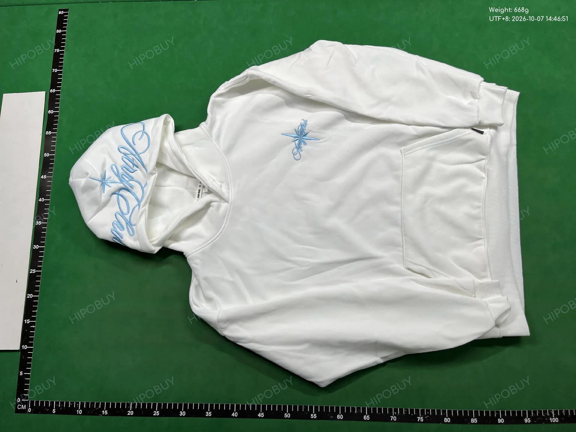 Foto QC 6 de Syna Hoodie Logo Star Embroidery Grey White