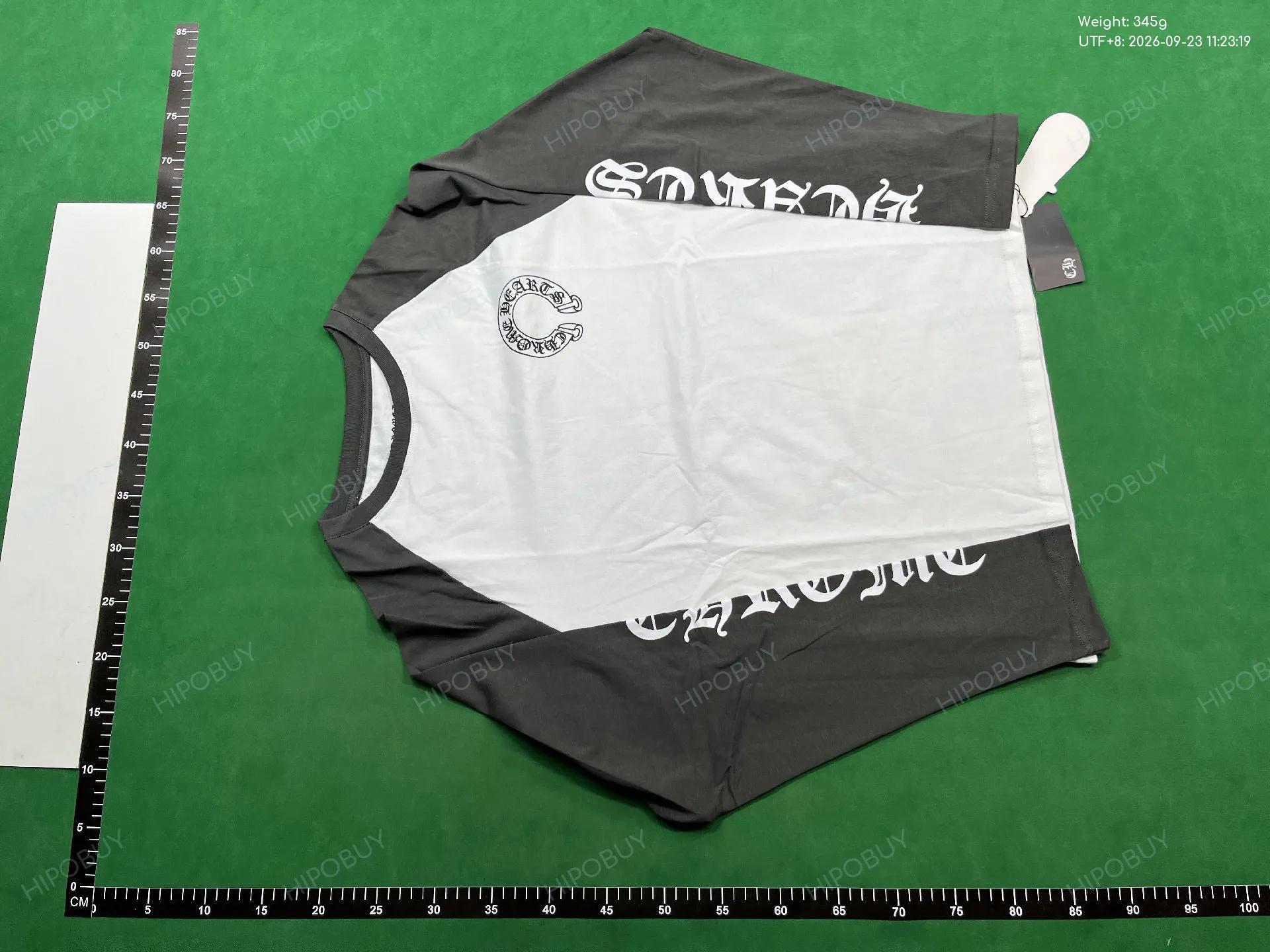 Foto QC 2 de Chrome Hearts T-shirt Horseshoe Raglan Long-Sleeve White Blue