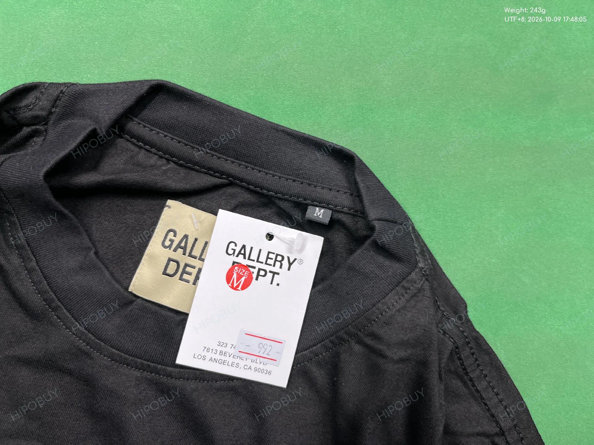 Foto QC 5 de Gallery Dept I Am Sad I Miss My Friends T-shirt Black