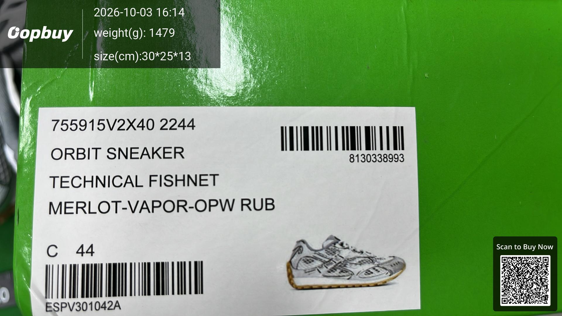 Foto QC 8 de Bottega Veneta Orbit Low Parakeet Silver reptz01