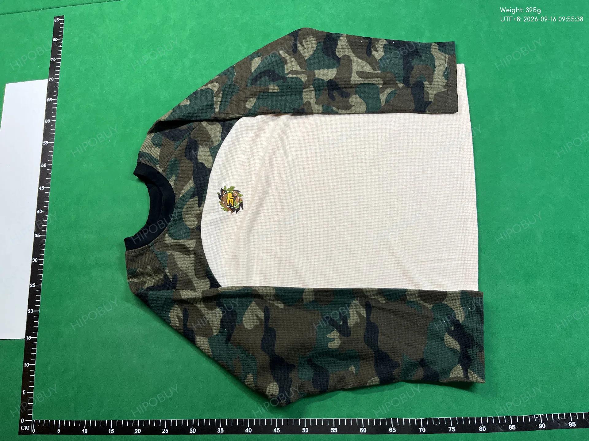 Foto QC 6 de Broken Planet T-shirt Waffle Camo Raglan White